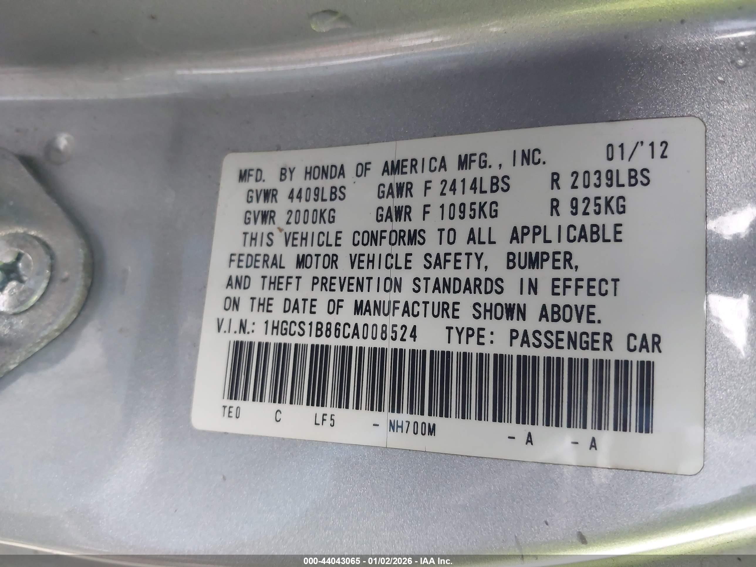 HONDA ACCORD image 9