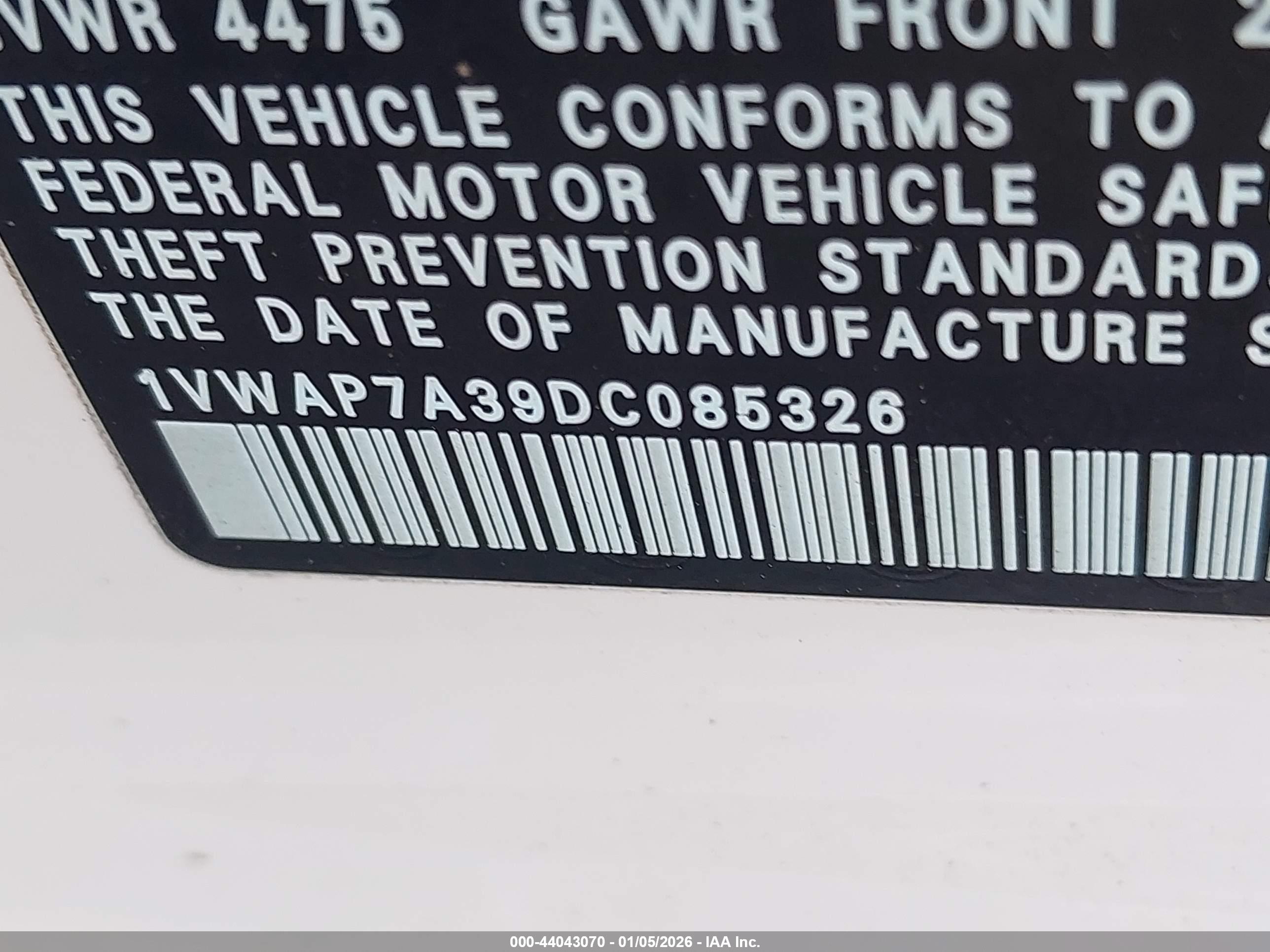 VOLKSWAGEN PASSAT image 9