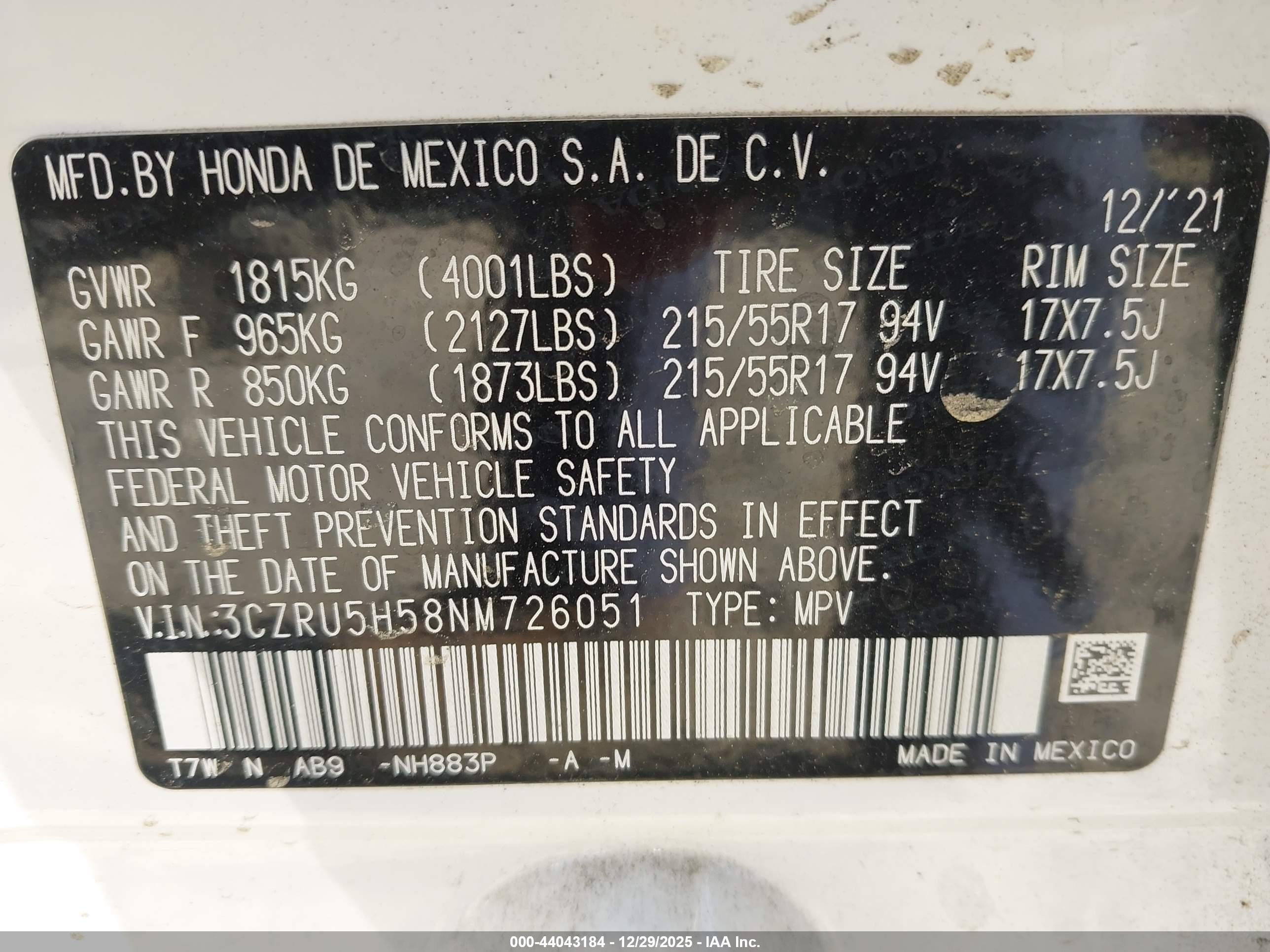 HONDA HR-V image 9