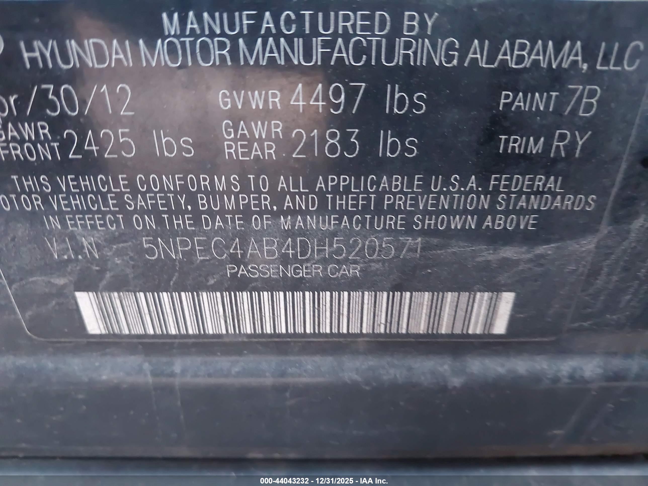 HYUNDAI SONATA image 9