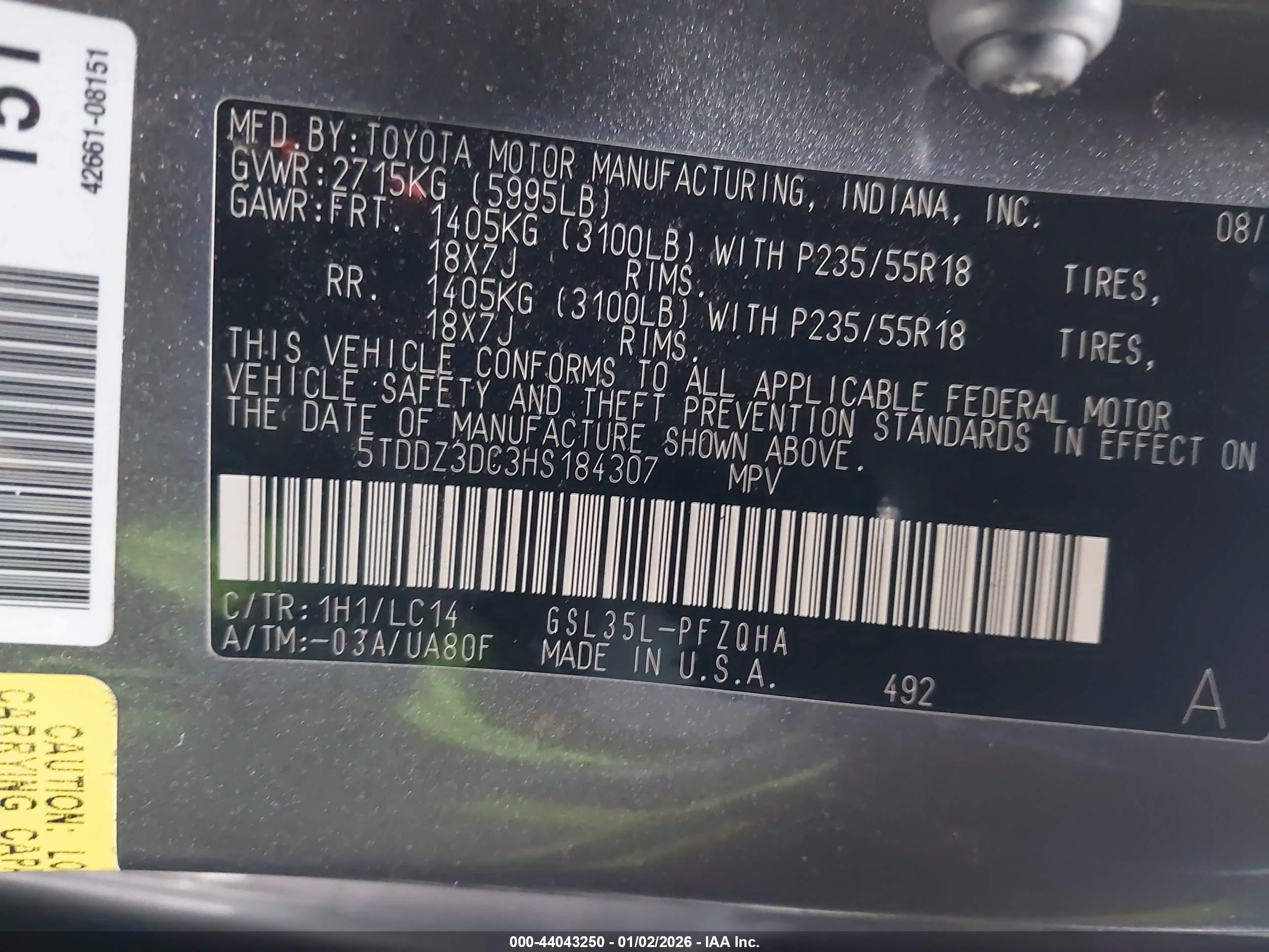 TOYOTA SIENNA image 9
