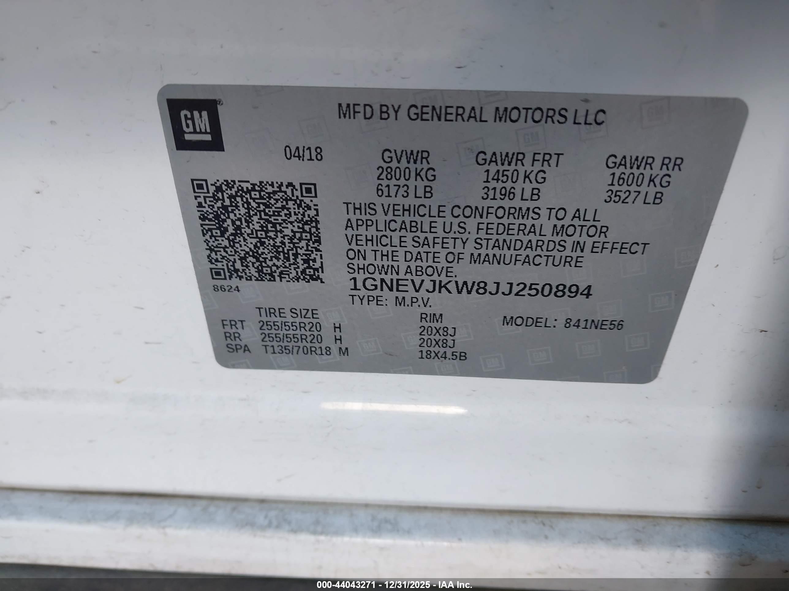 CHEVROLET TRAVERSE image 9