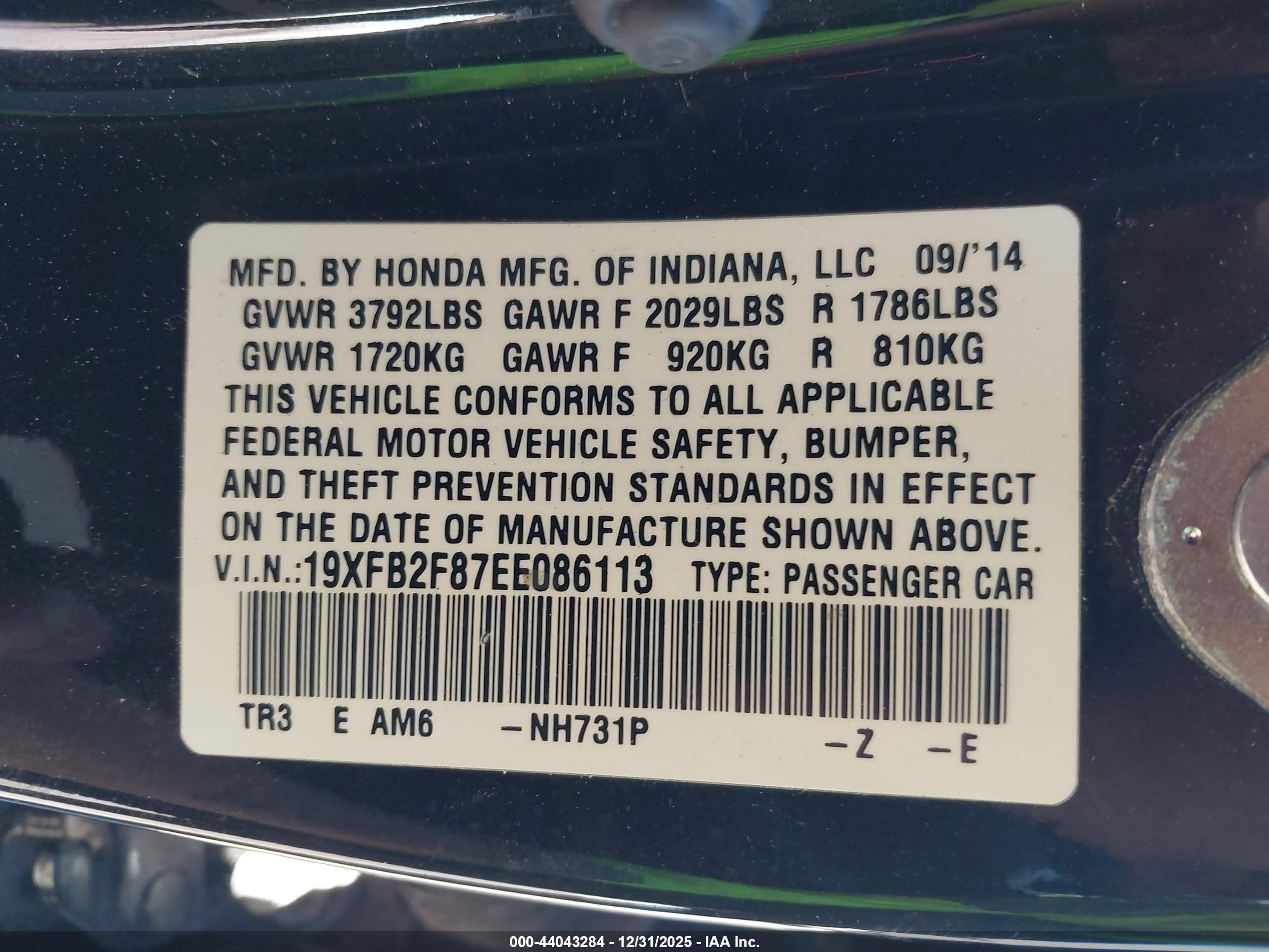 HONDA CIVIC image 9
