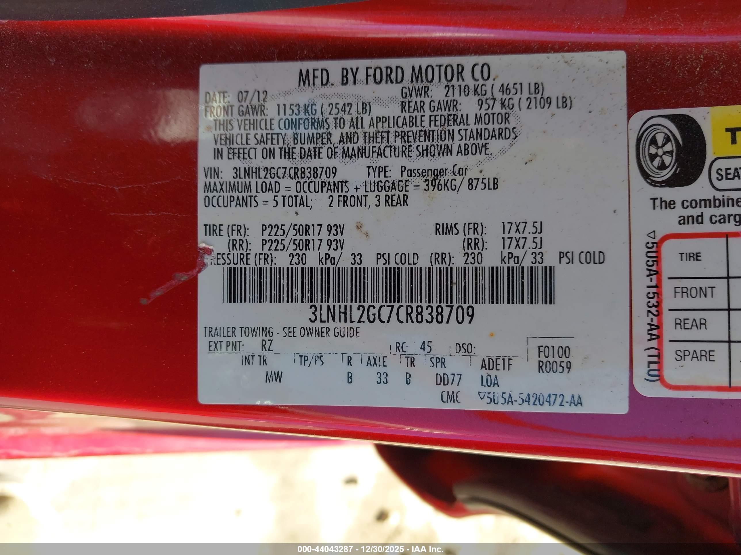 LINCOLN MKZ image 9