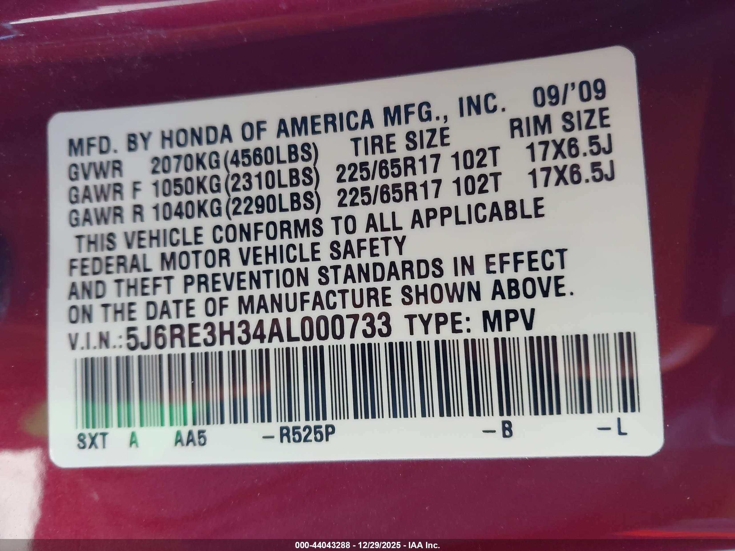 HONDA CR-V image 9