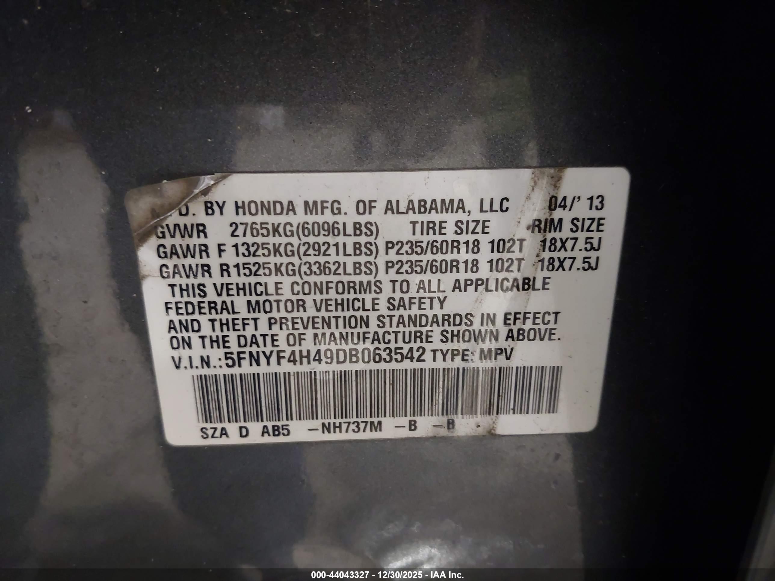 HONDA PILOT image 9
