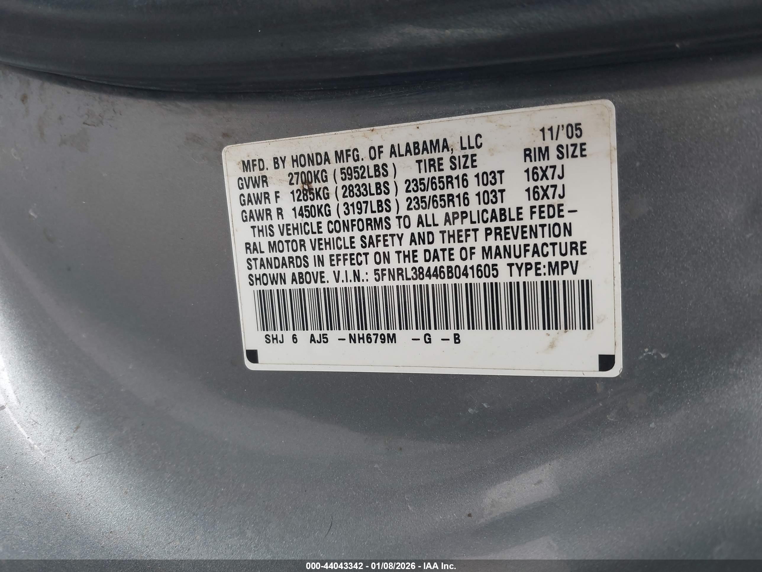HONDA ODYSSEY image 9