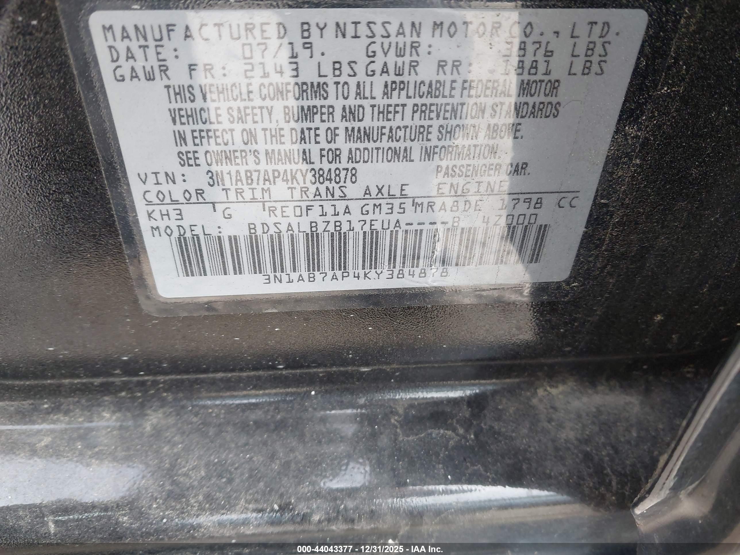 NISSAN SENTRA image 9