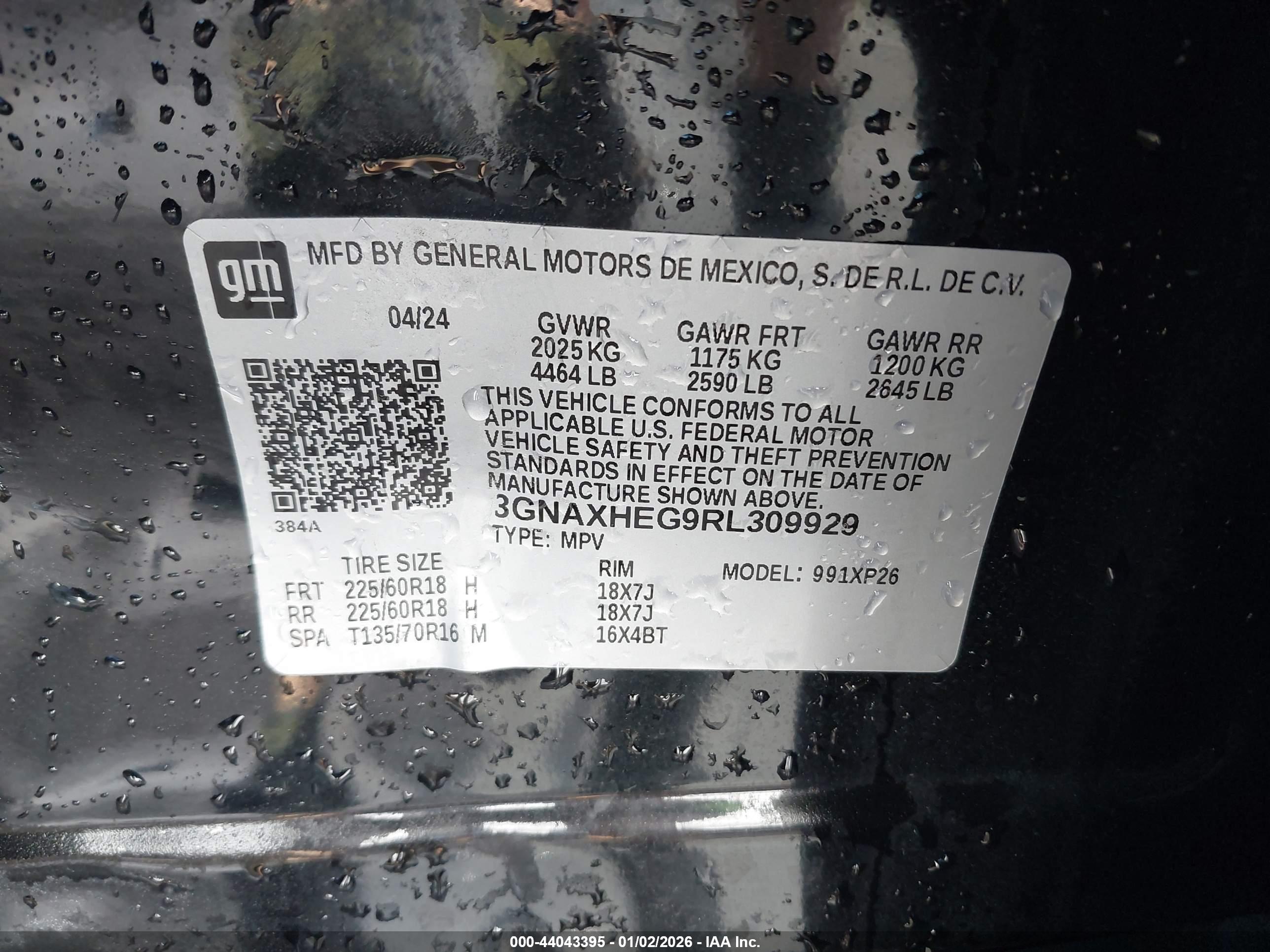 CHEVROLET EQUINOX image 9