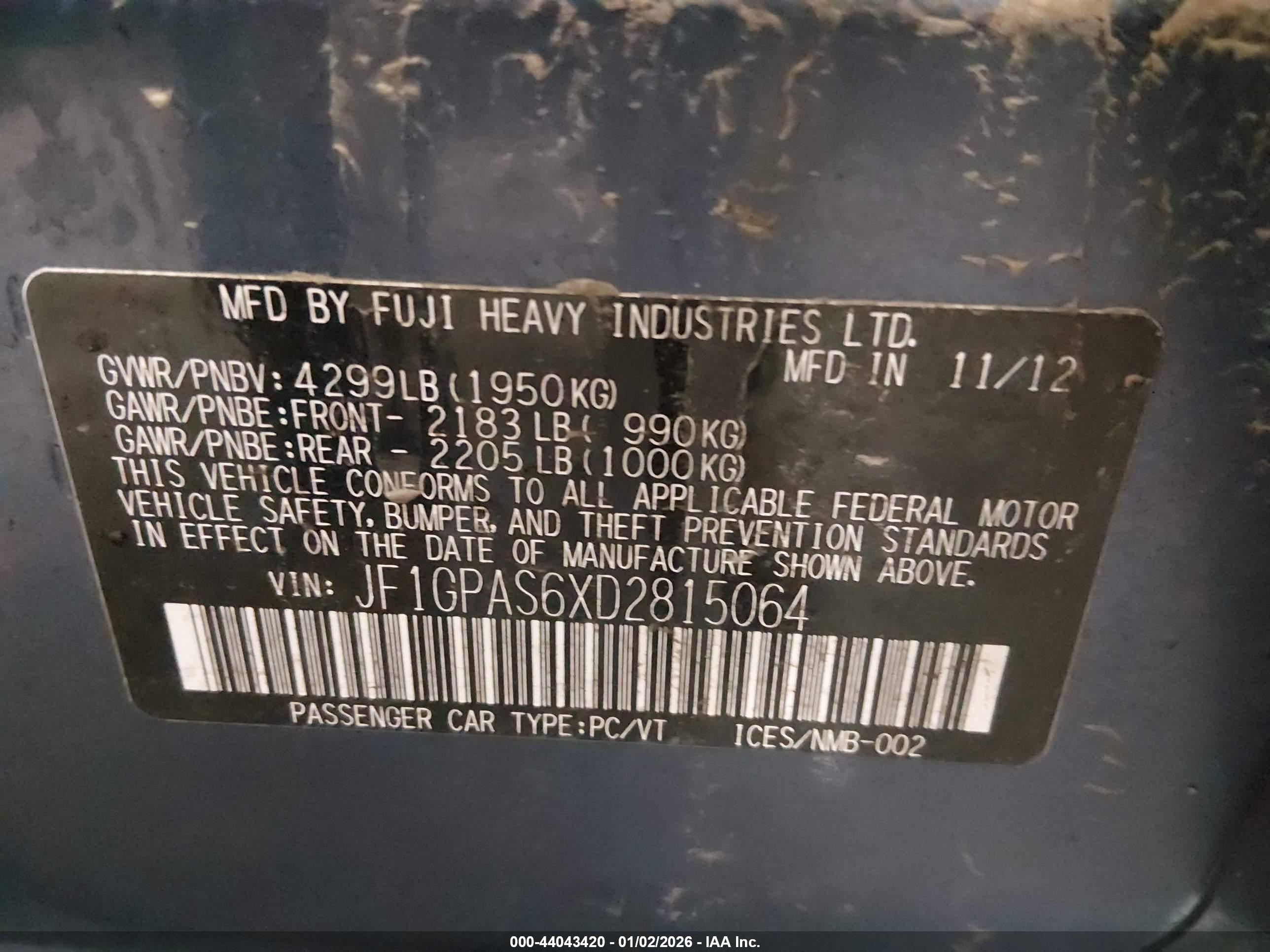 SUBARU IMPREZA image 9