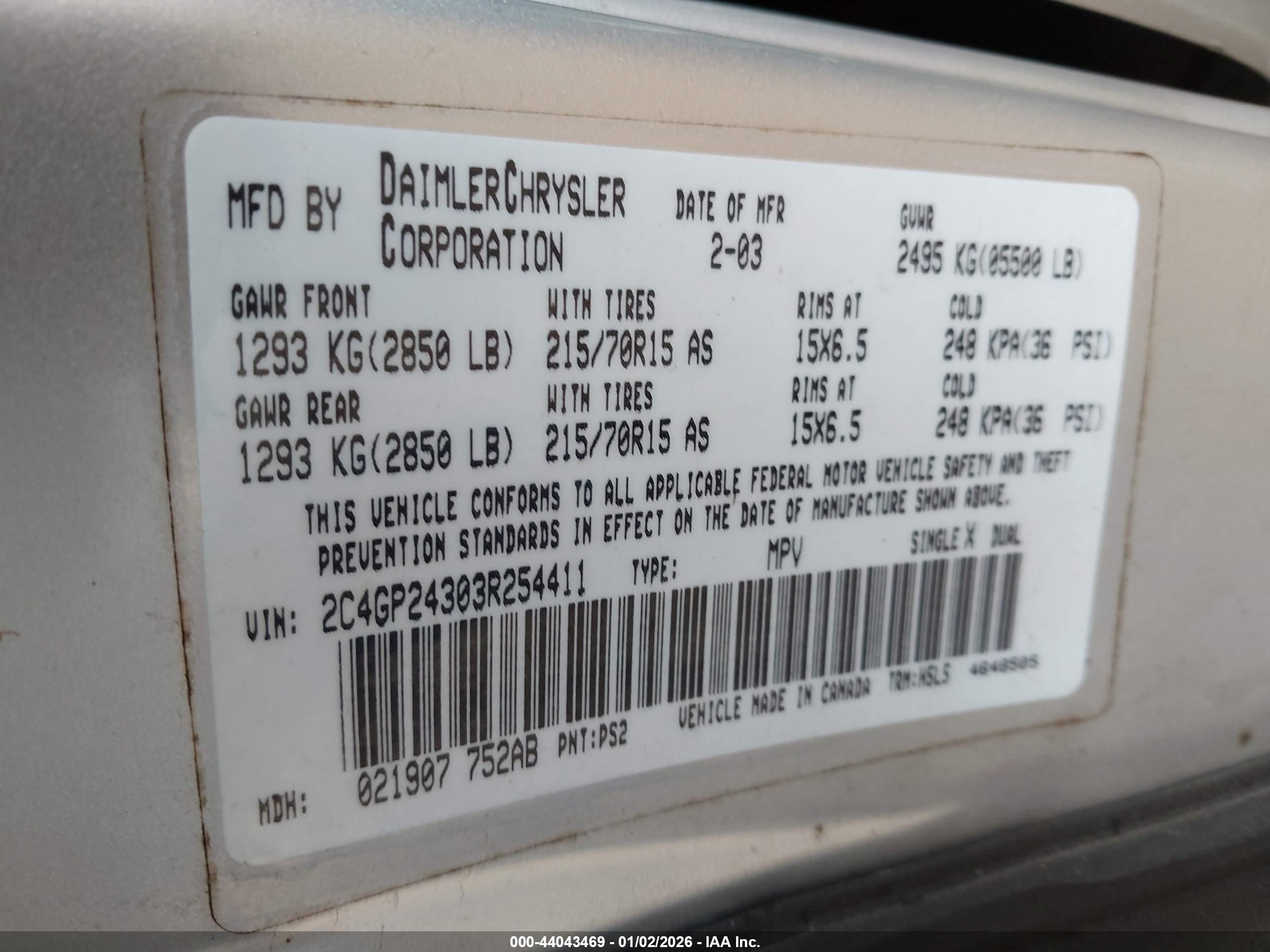 CHRYSLER TOWN image 9