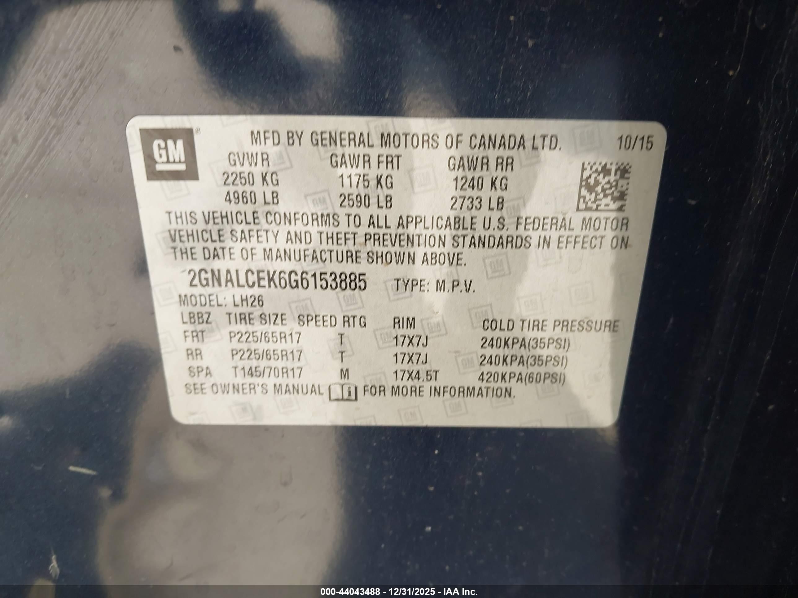 CHEVROLET EQUINOX image 9