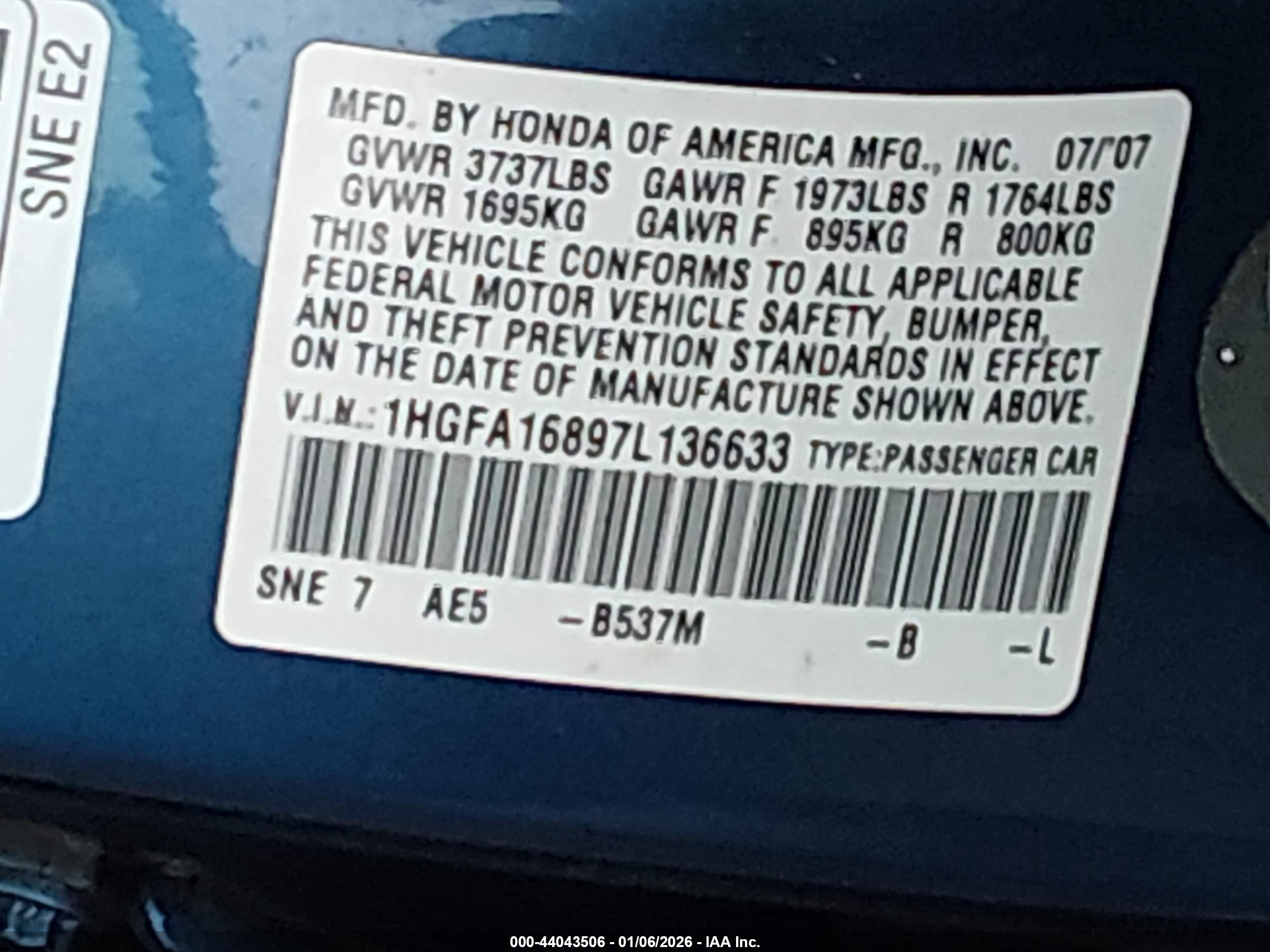 HONDA CIVIC image 9