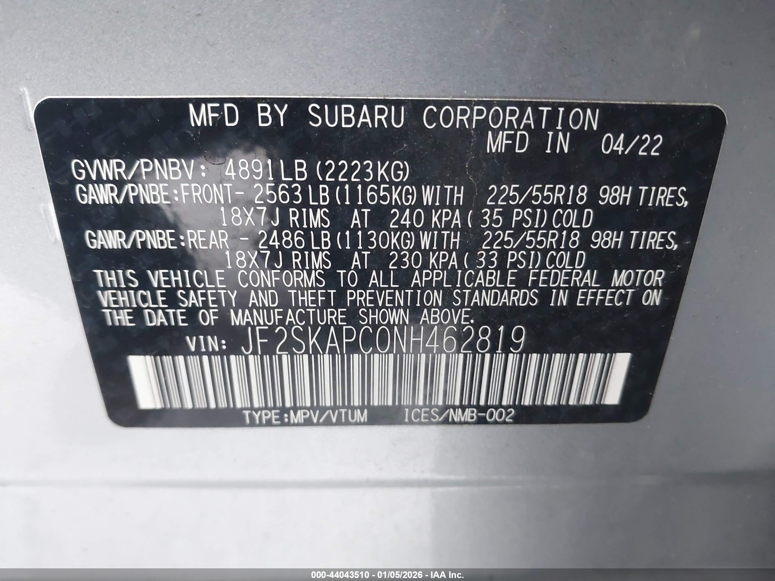 SUBARU FORESTER image 9