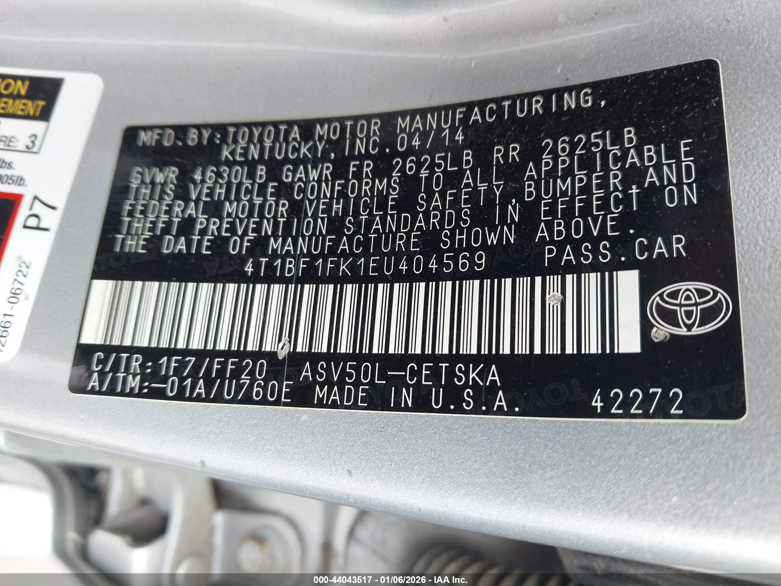 TOYOTA CAMRY image 9