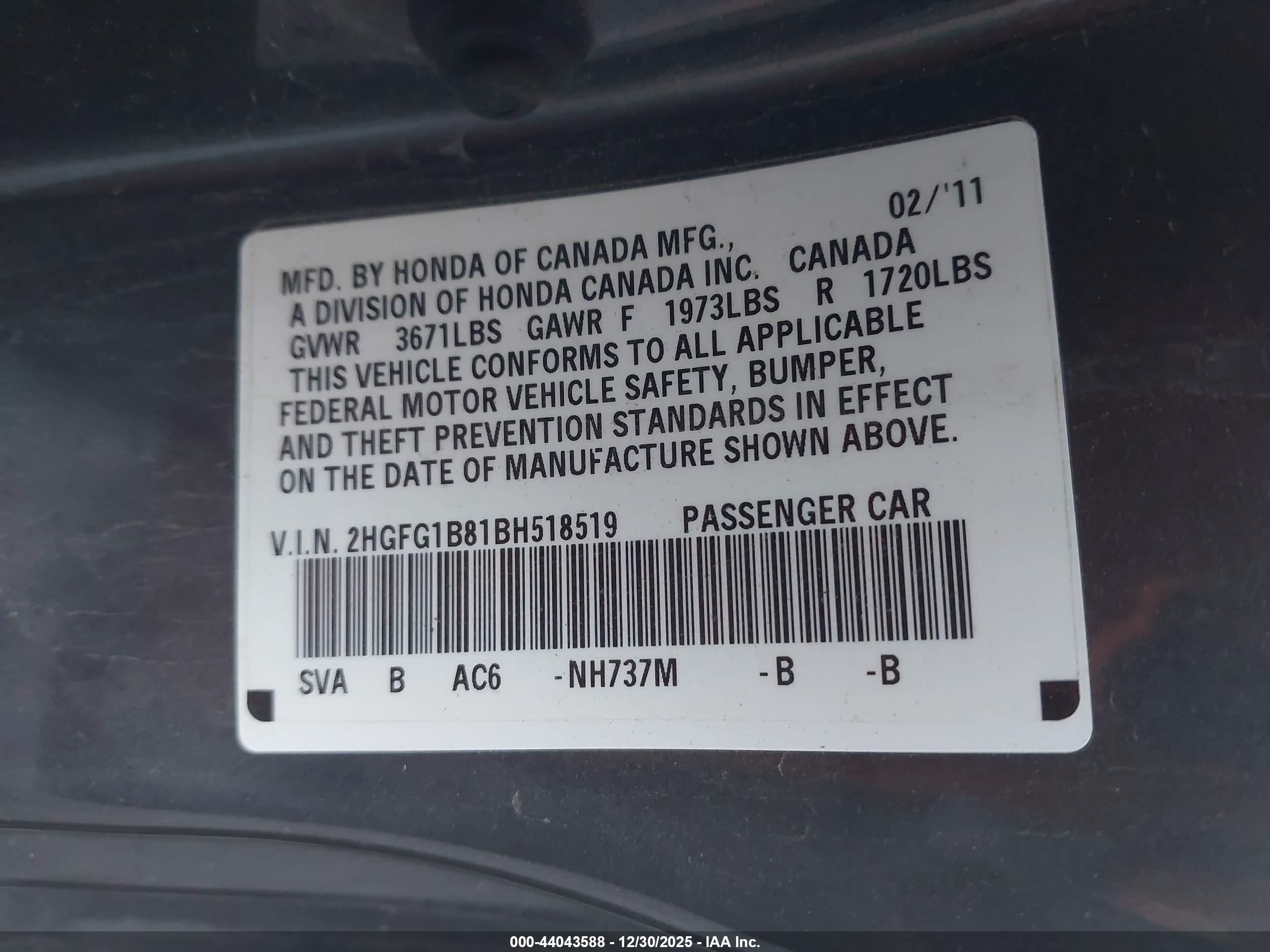 HONDA CIVIC image 9