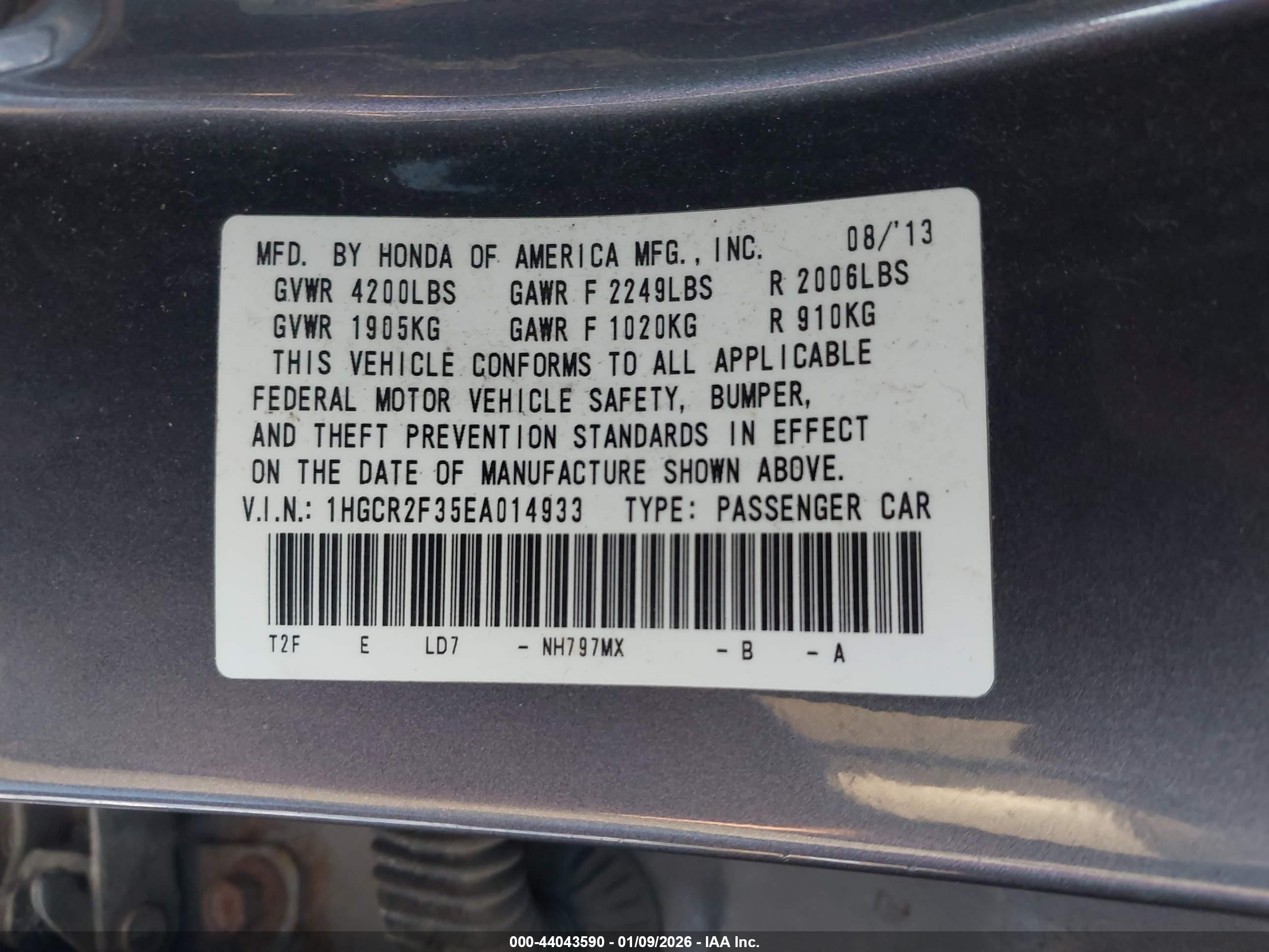 HONDA ACCORD image 9