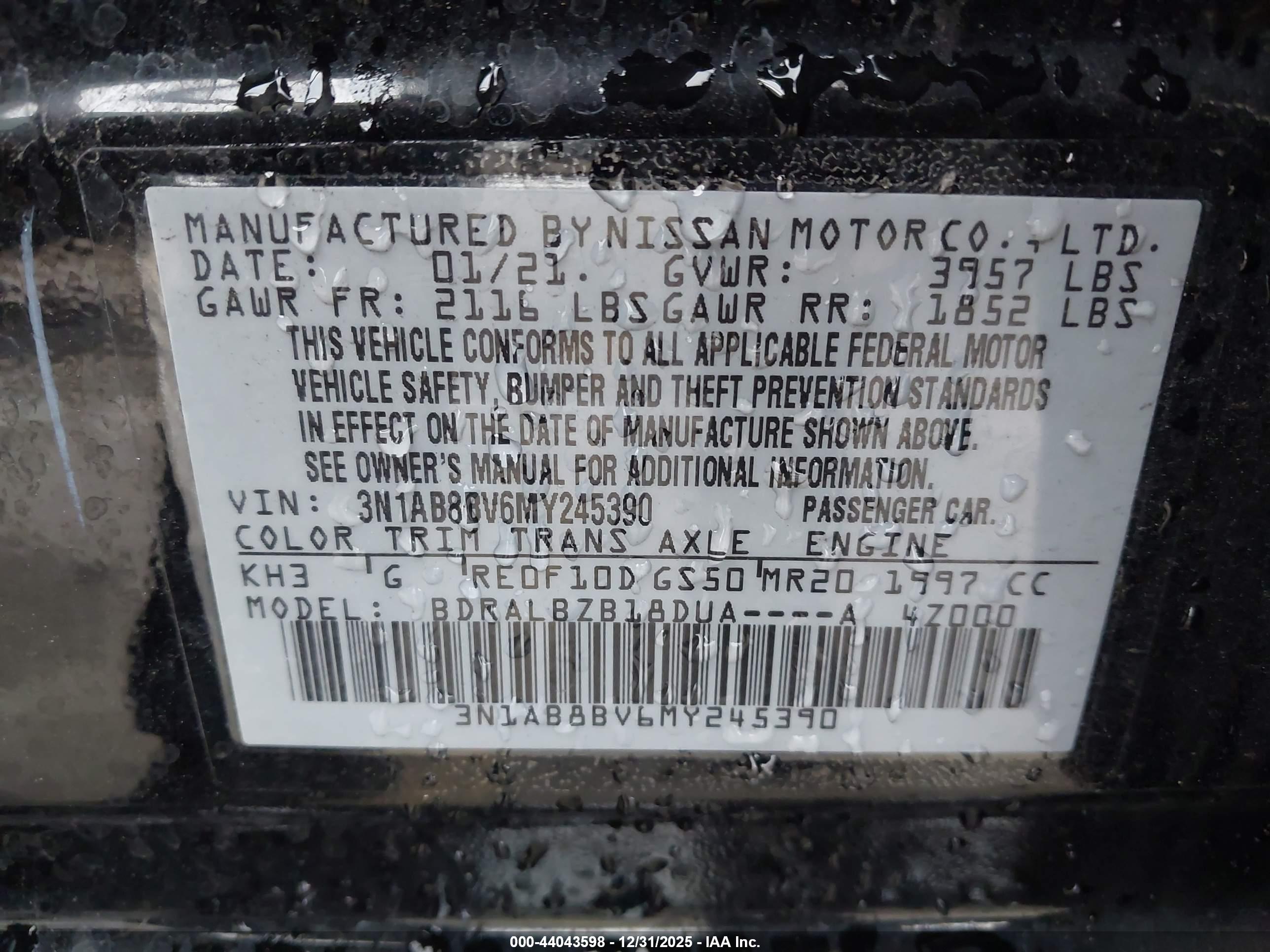 NISSAN SENTRA image 9