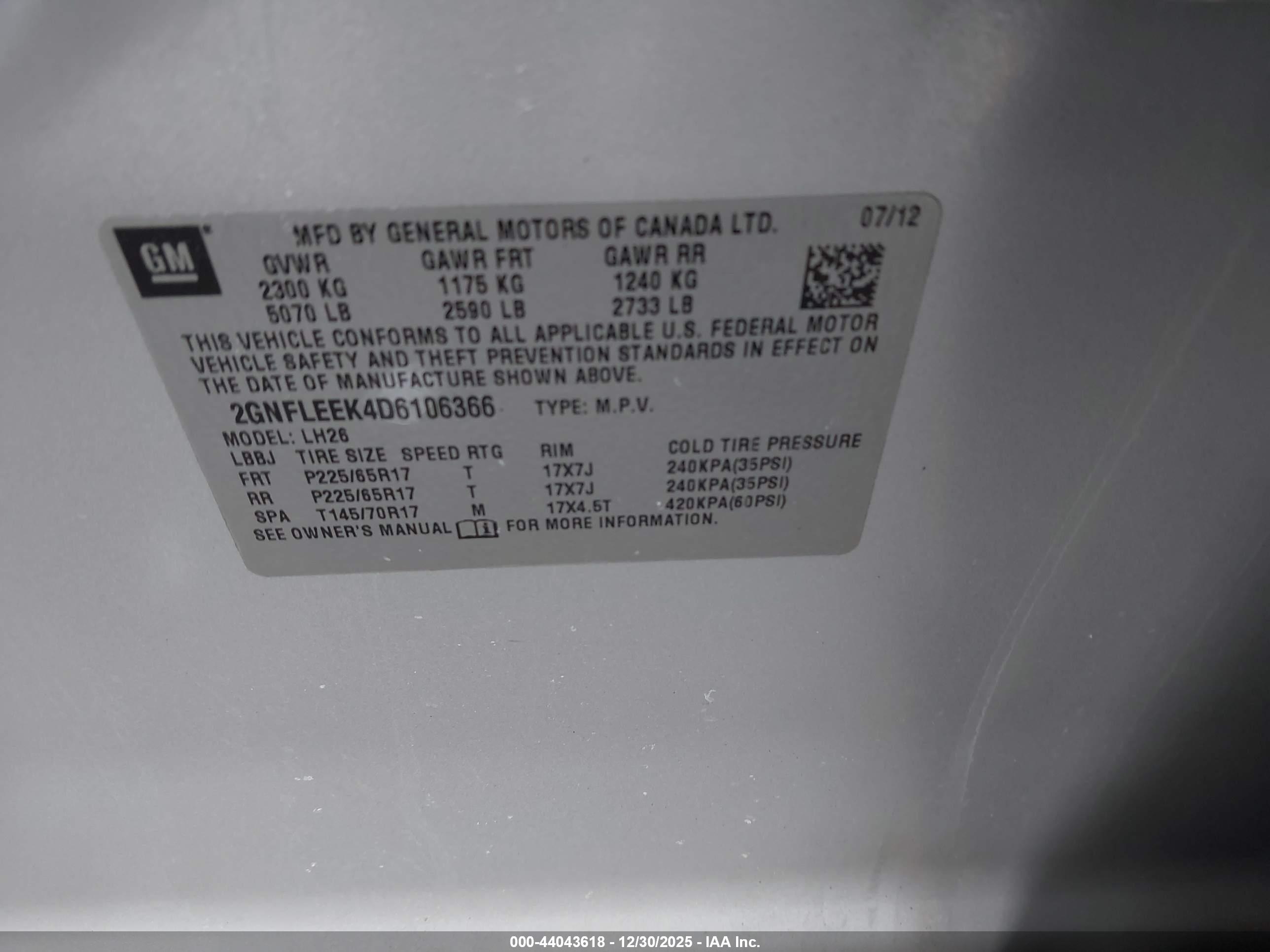 CHEVROLET EQUINOX image 9