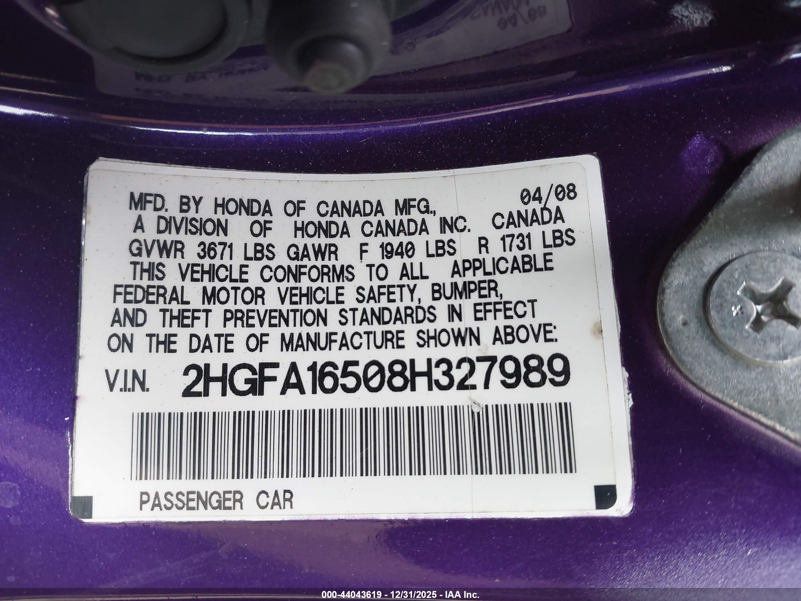HONDA CIVIC image 9