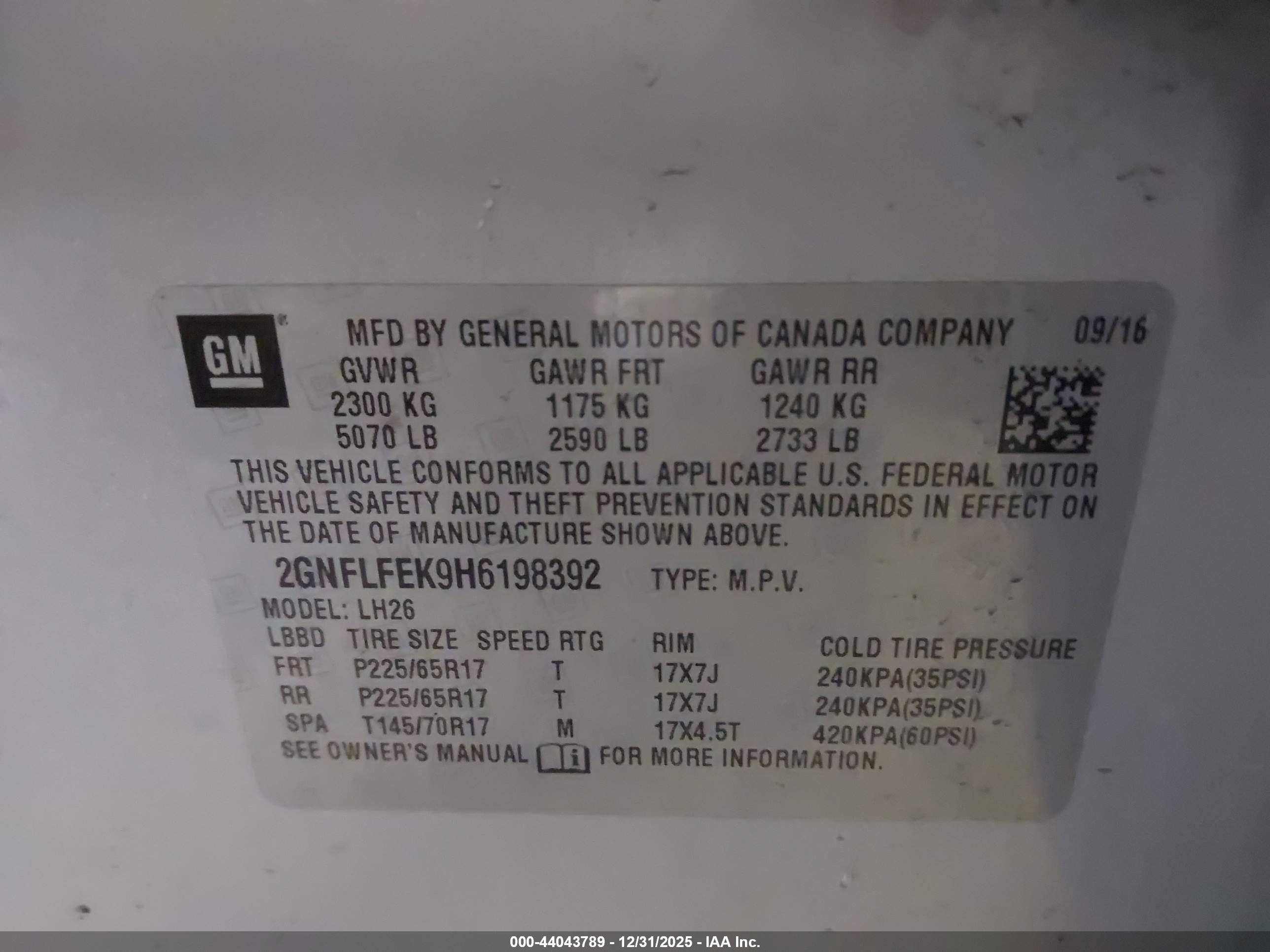 CHEVROLET EQUINOX image 9