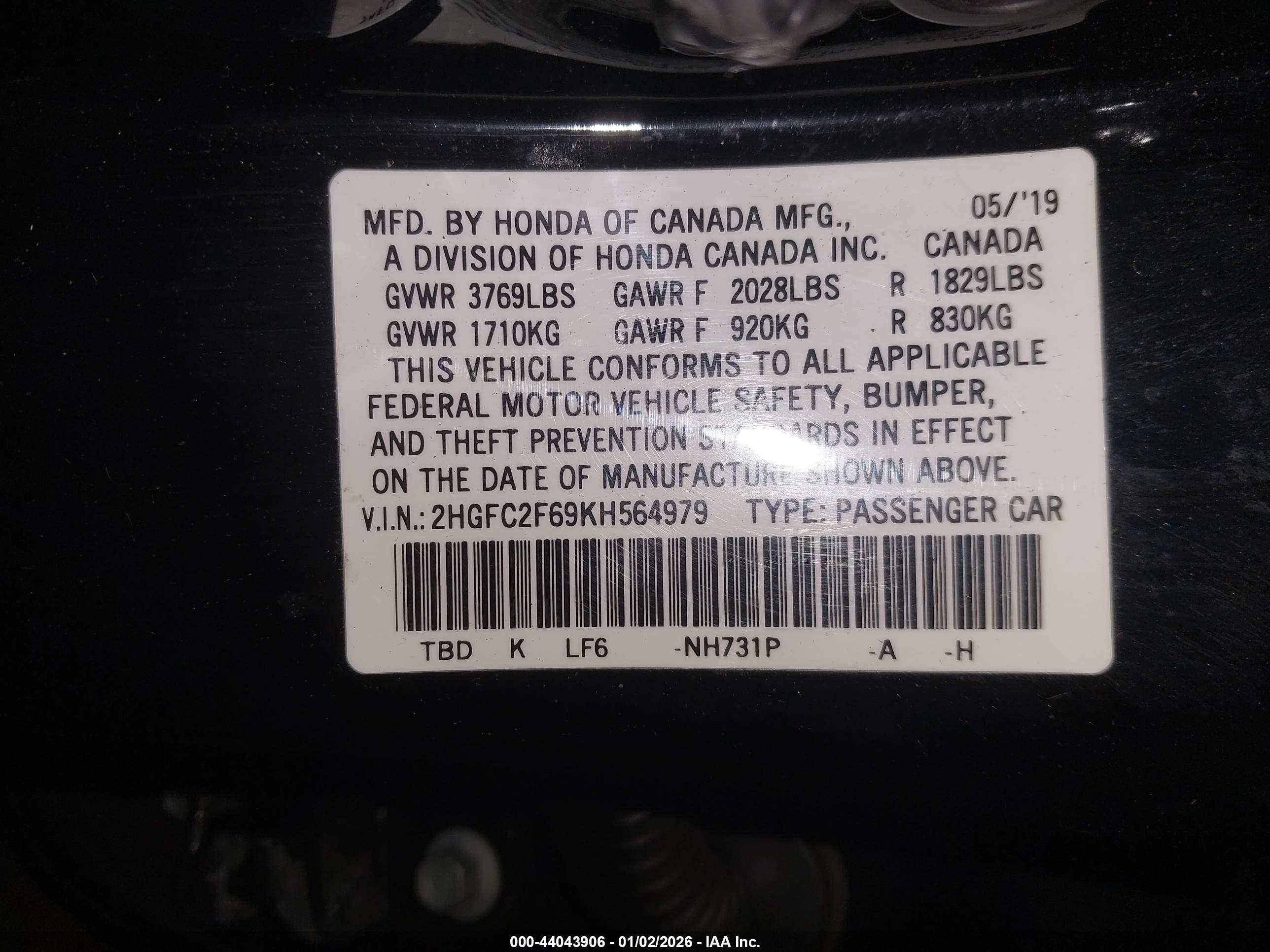HONDA CIVIC image 9