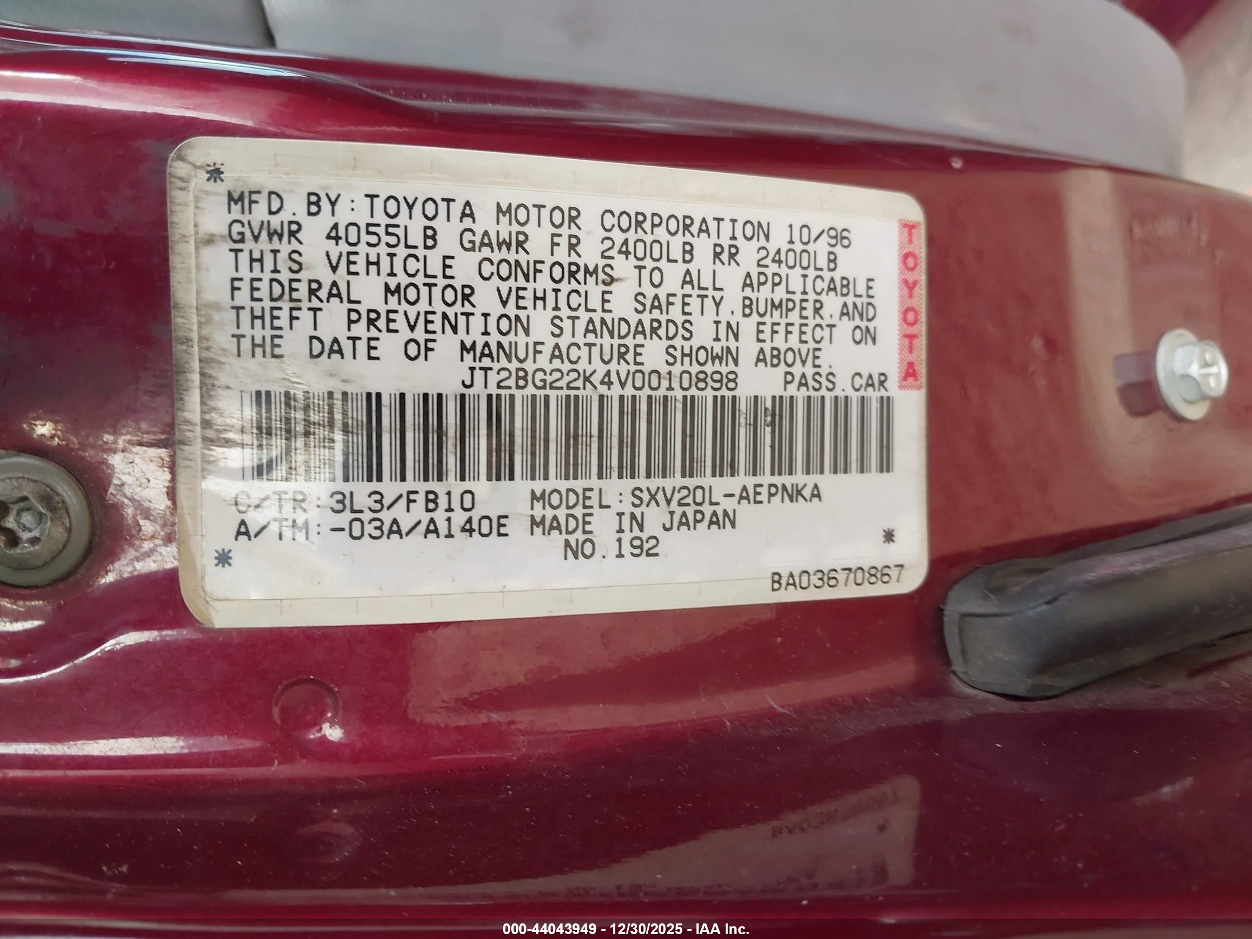 TOYOTA CAMRY image 9