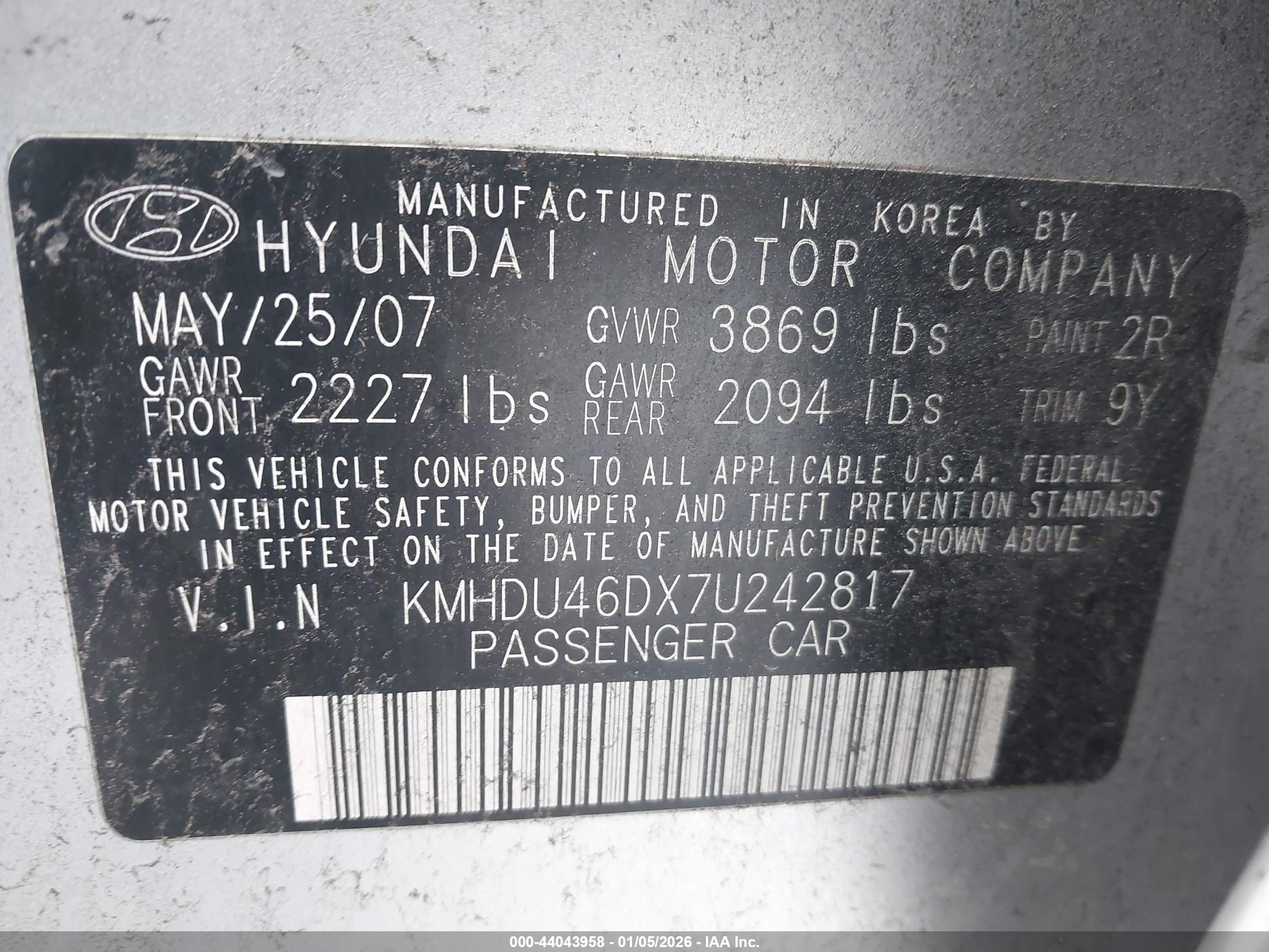 HYUNDAI ELANTRA image 9