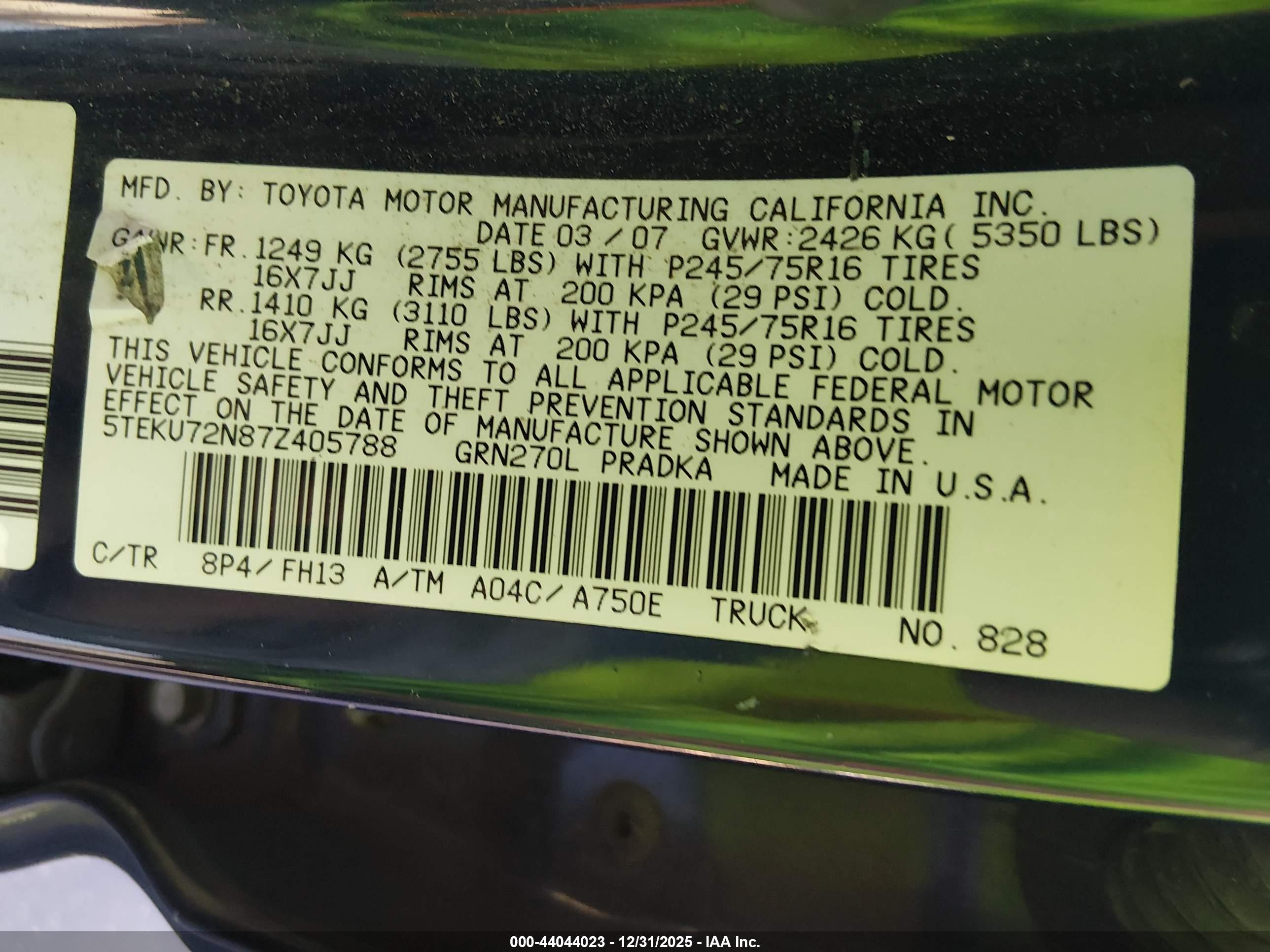 TOYOTA TACOMA image 9