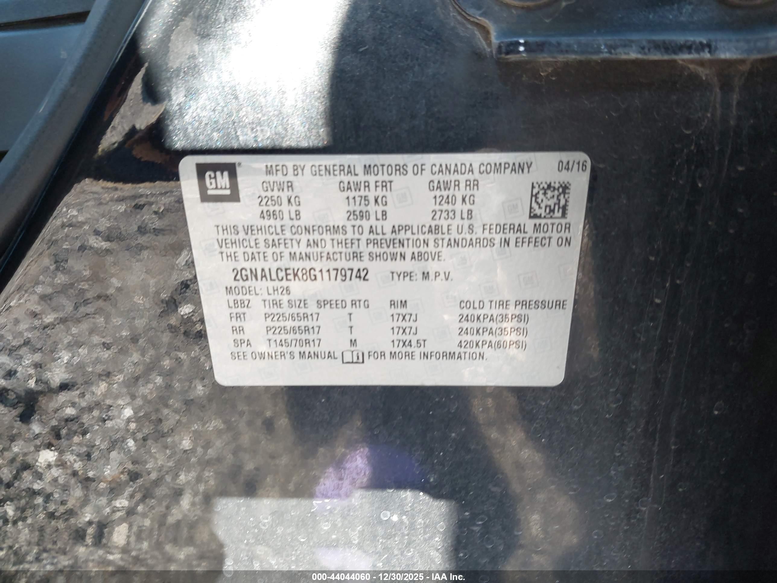 CHEVROLET EQUINOX image 9