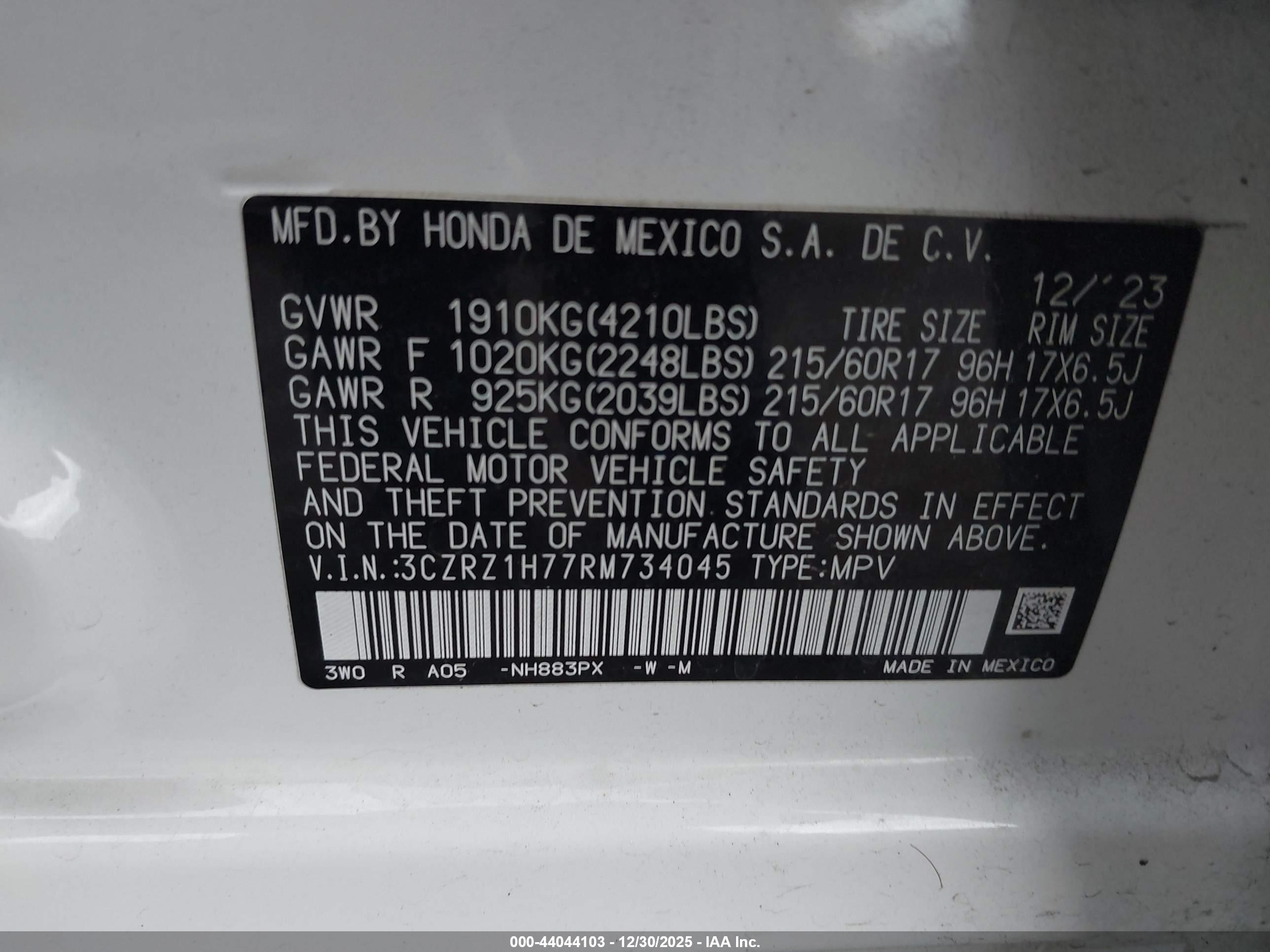 HONDA HR-V image 9