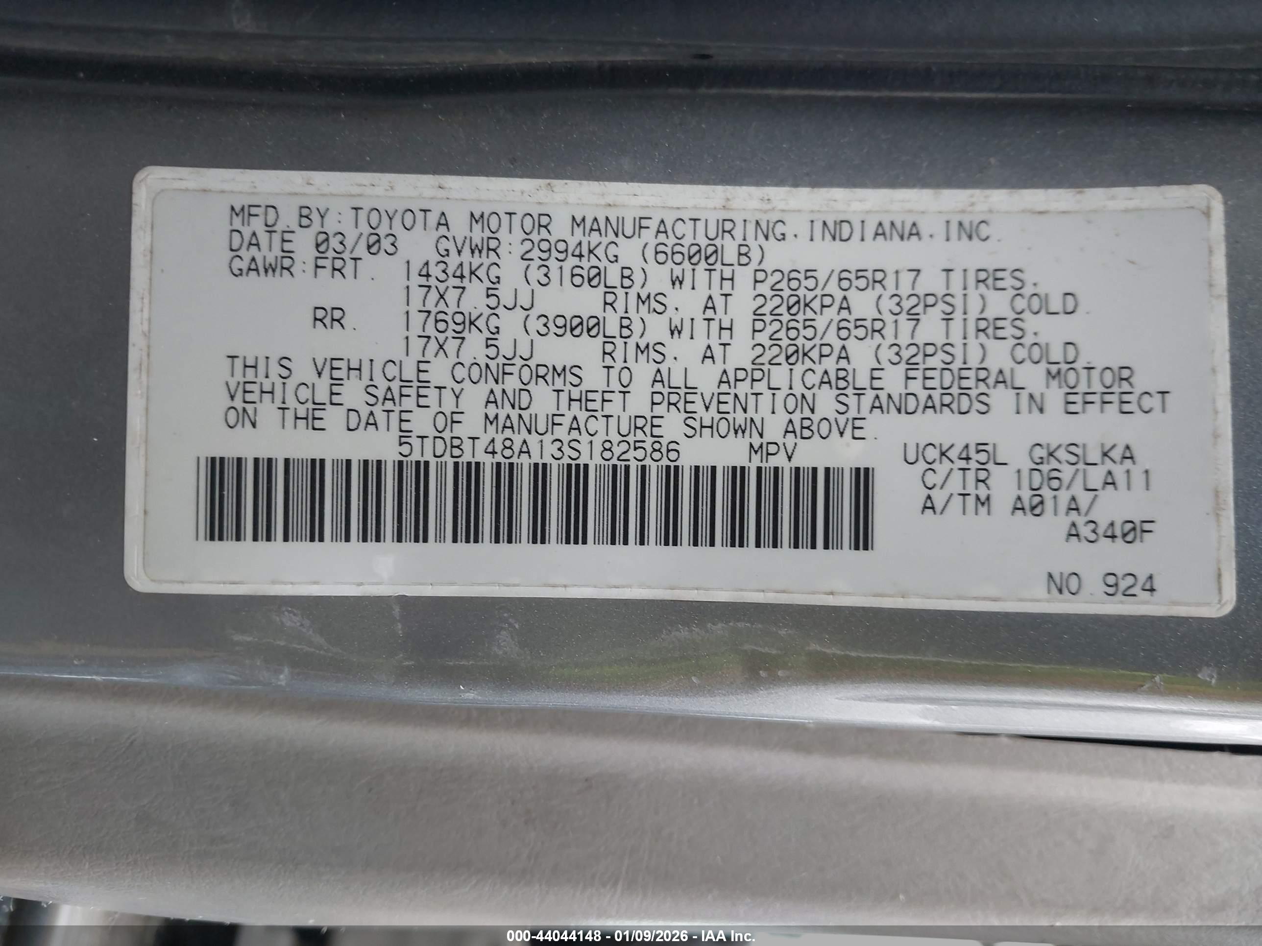 TOYOTA SEQUOIA image 9