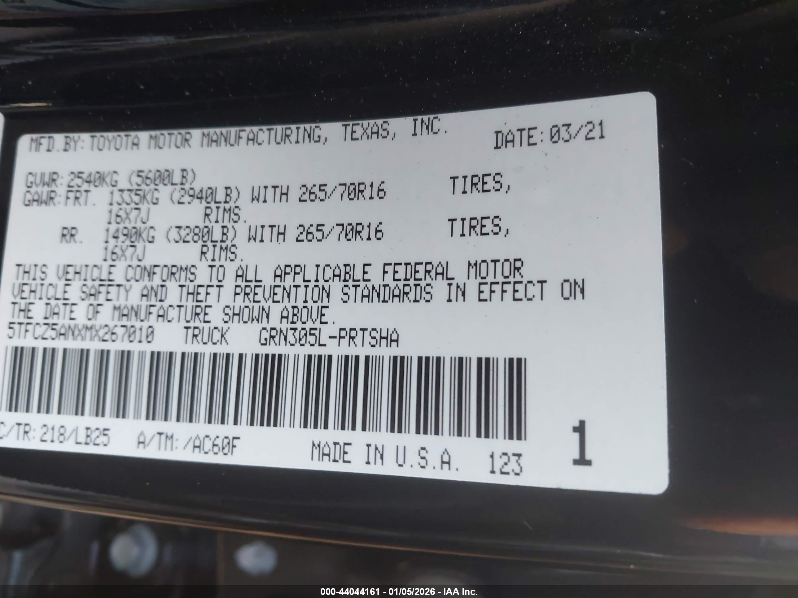TOYOTA TACOMA image 9