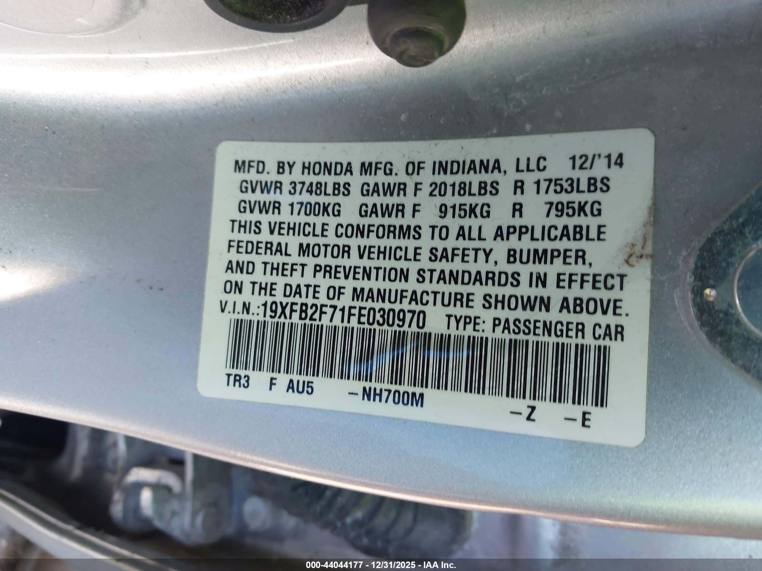HONDA CIVIC image 9