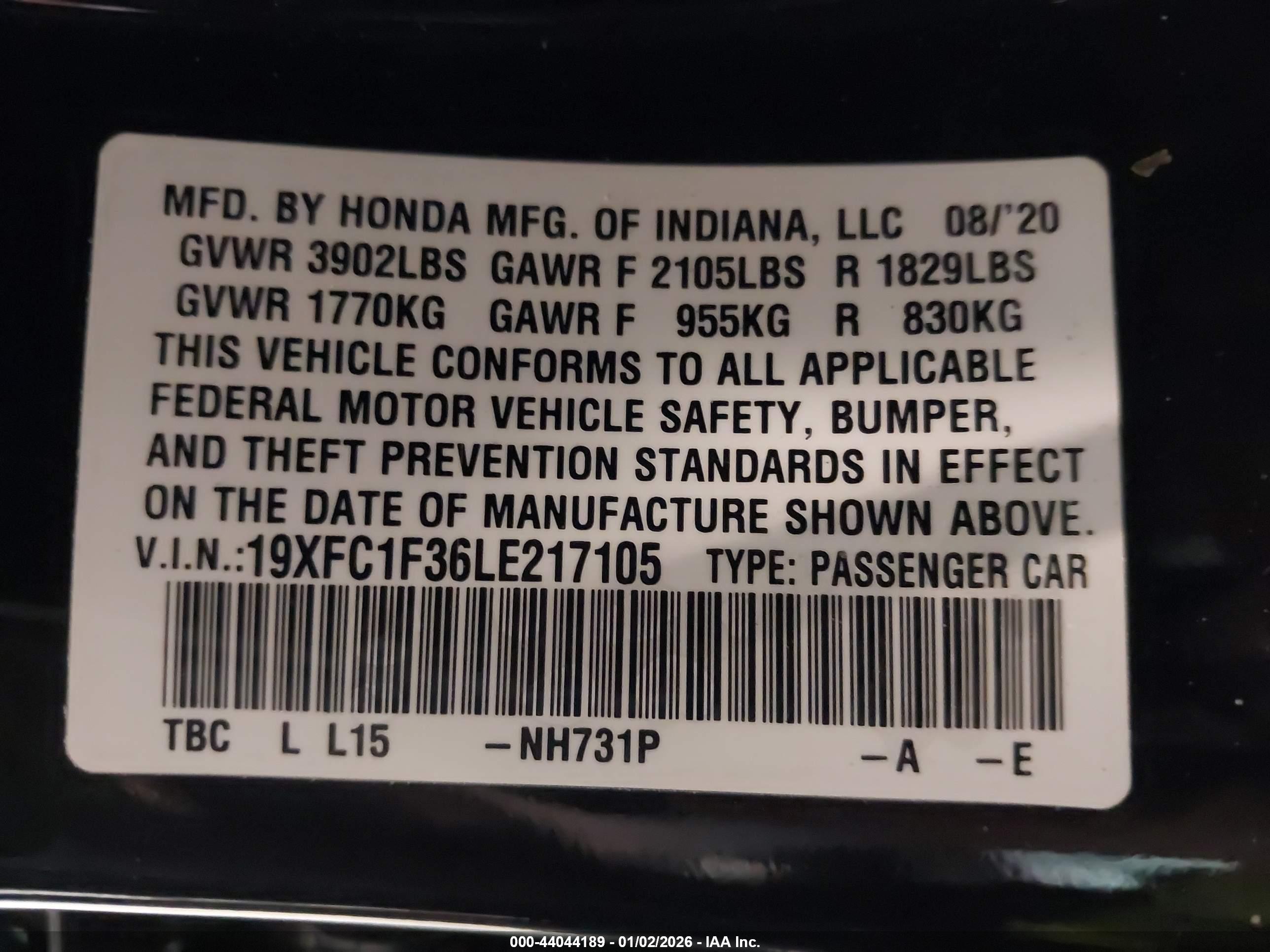 HONDA CIVIC image 9