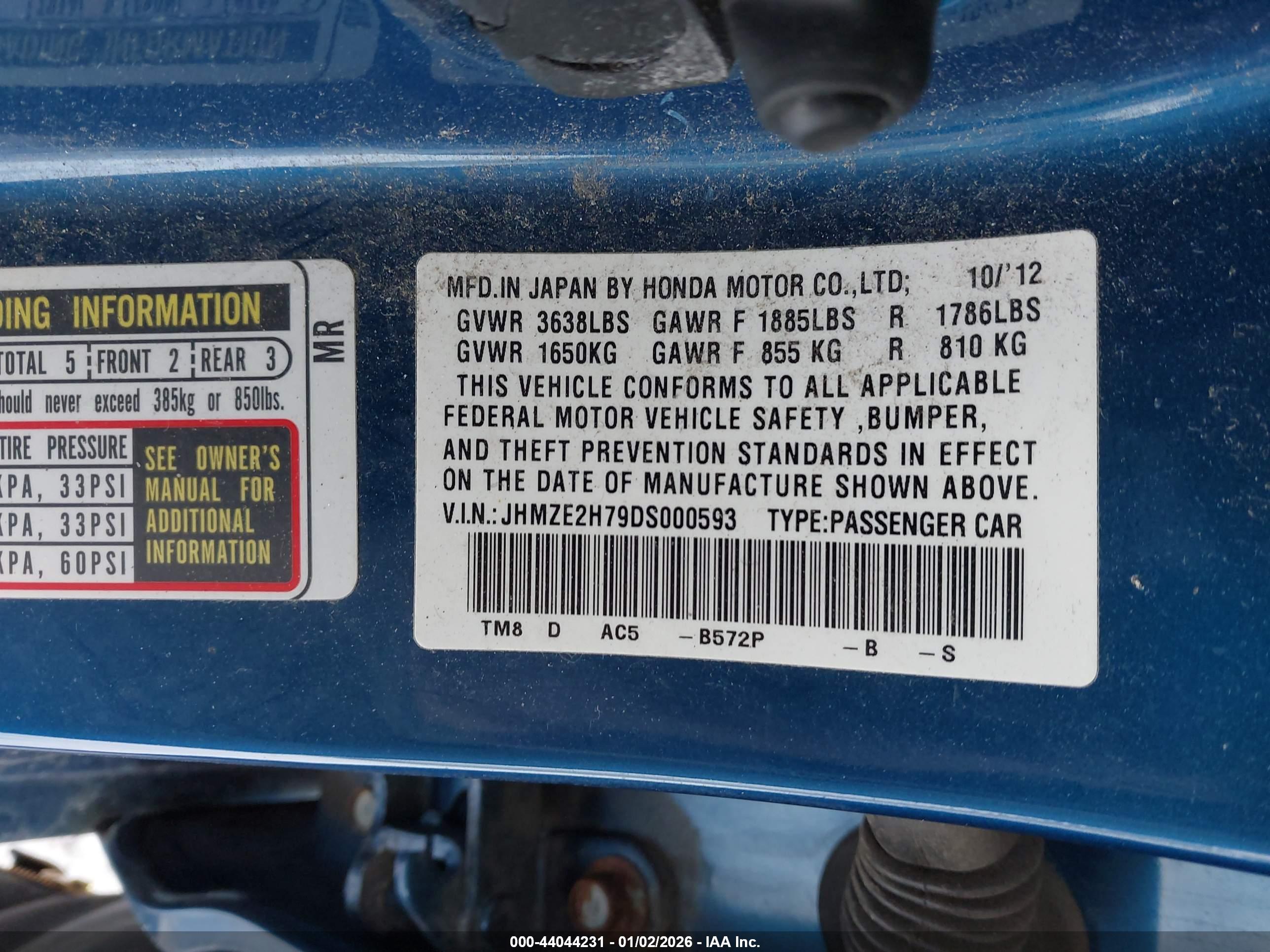 HONDA INSIGHT image 9