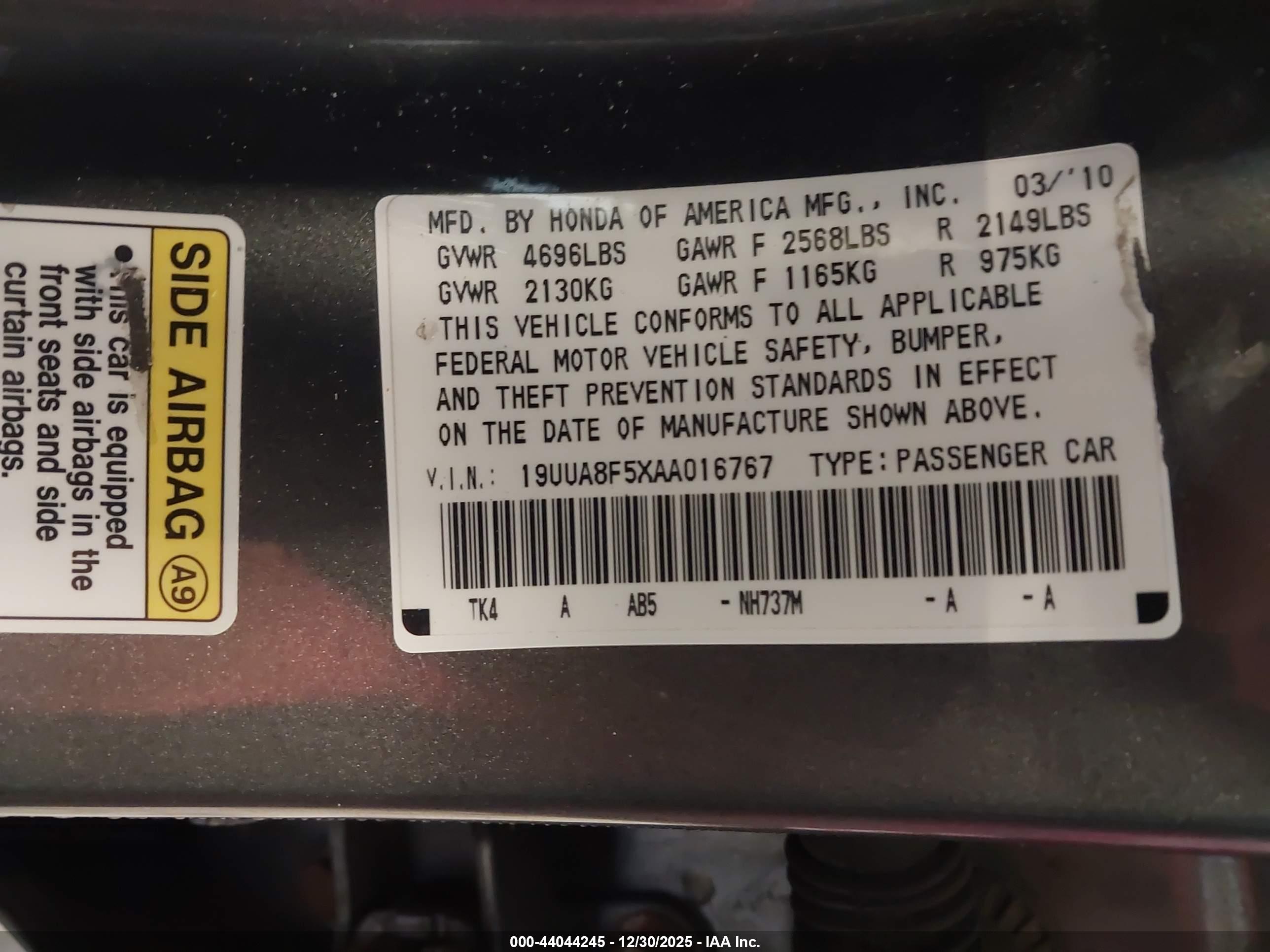ACURA TL image 9