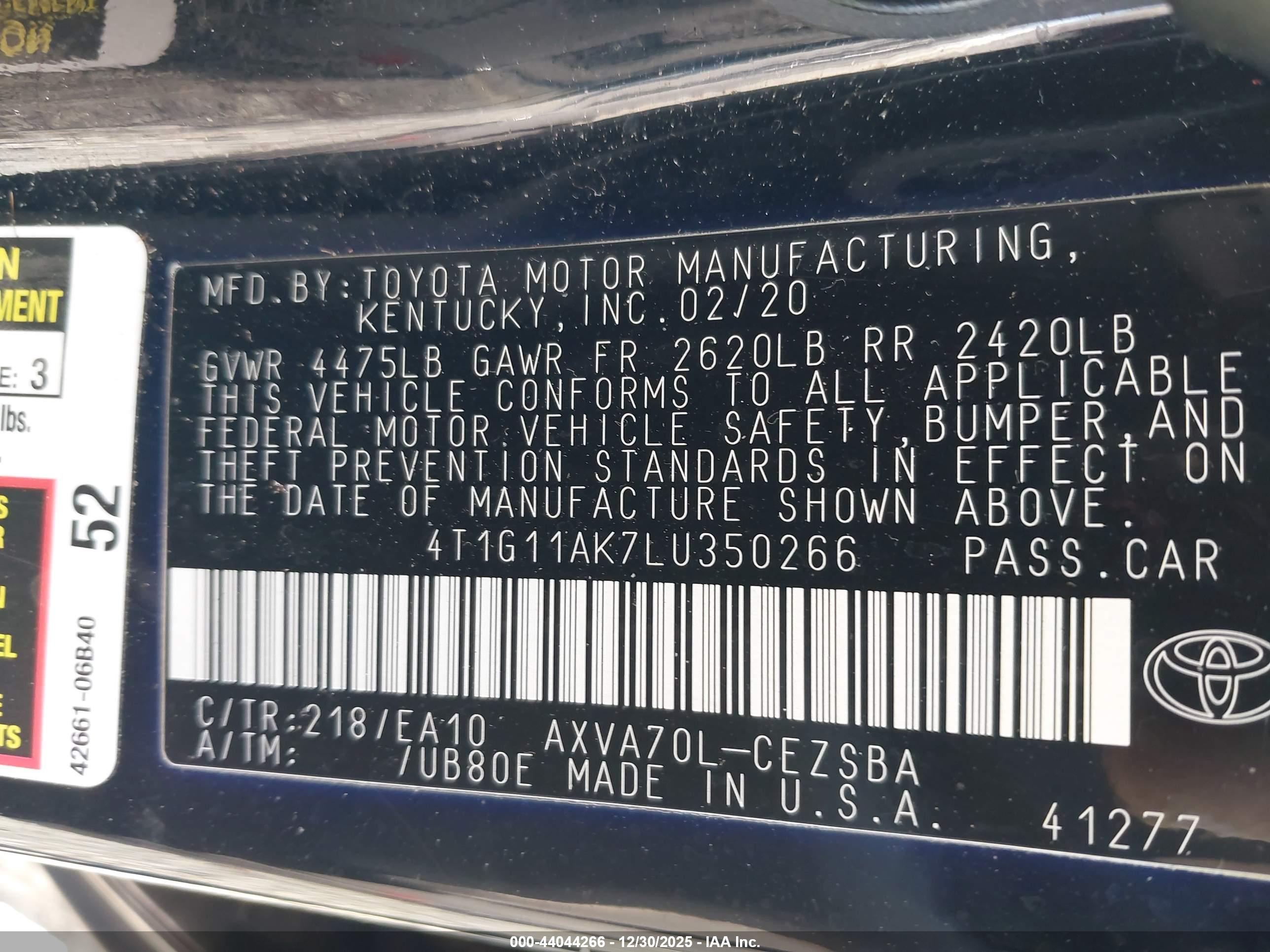 TOYOTA CAMRY image 9