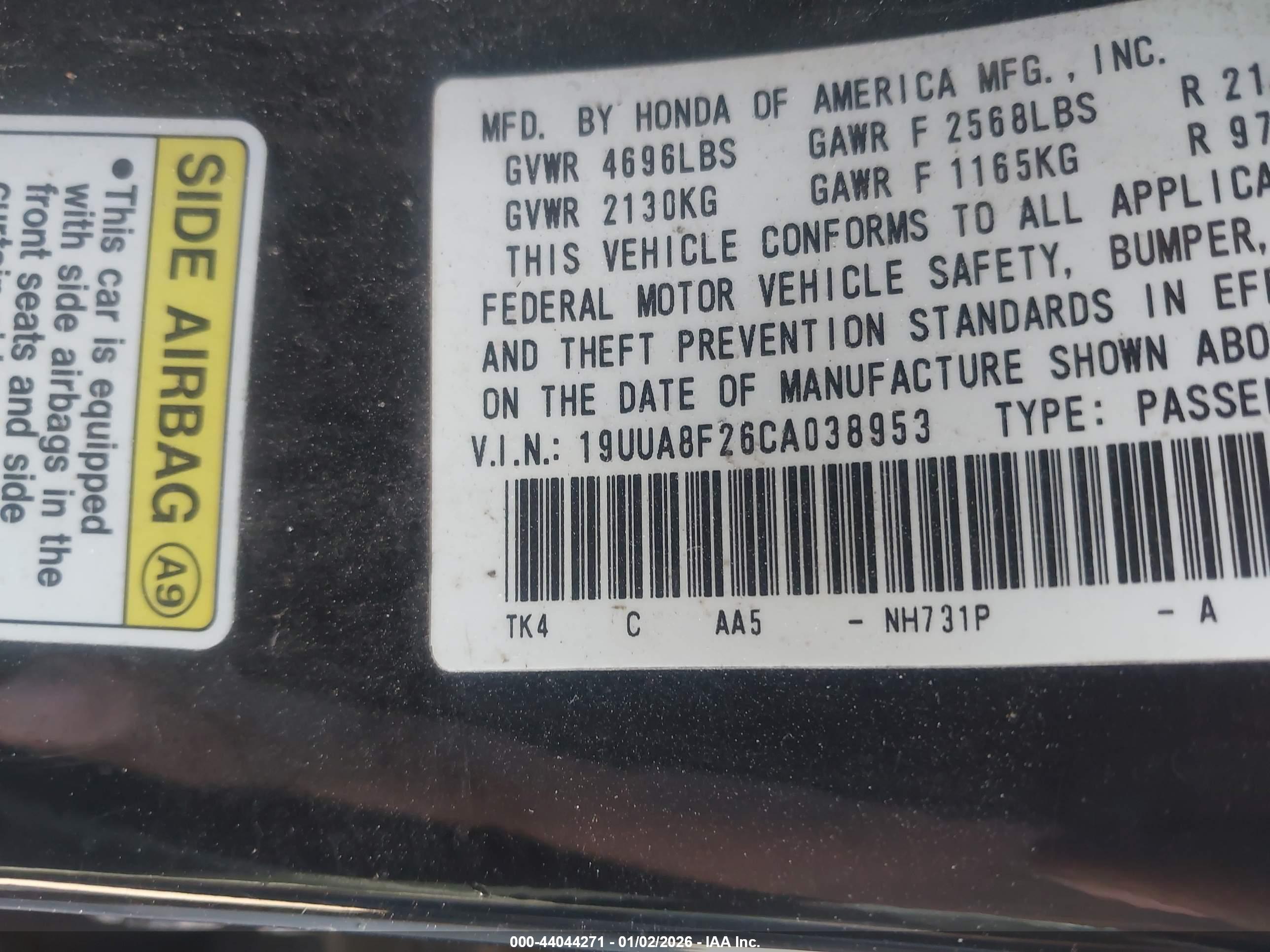 ACURA TL image 9