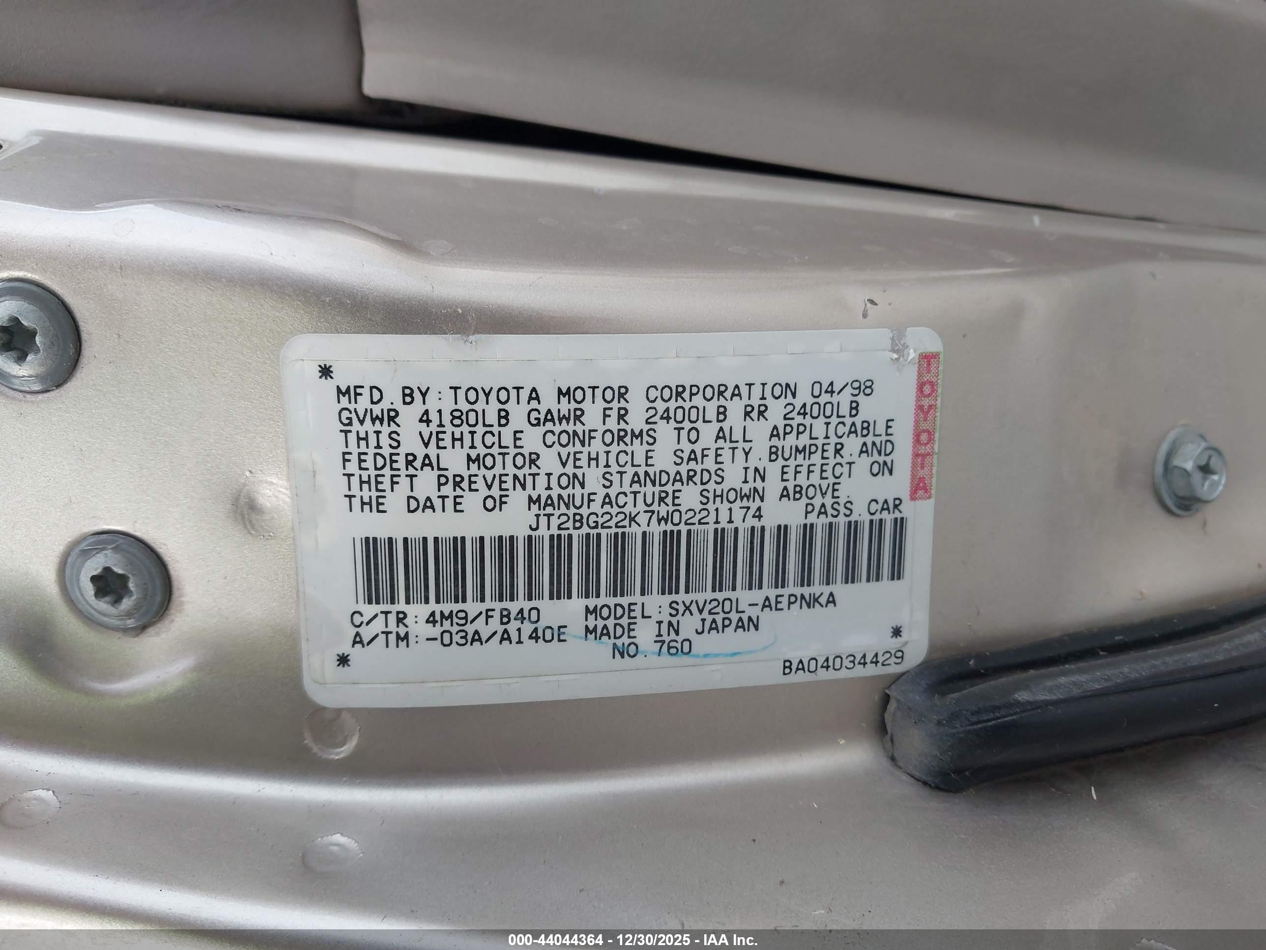 TOYOTA CAMRY image 9