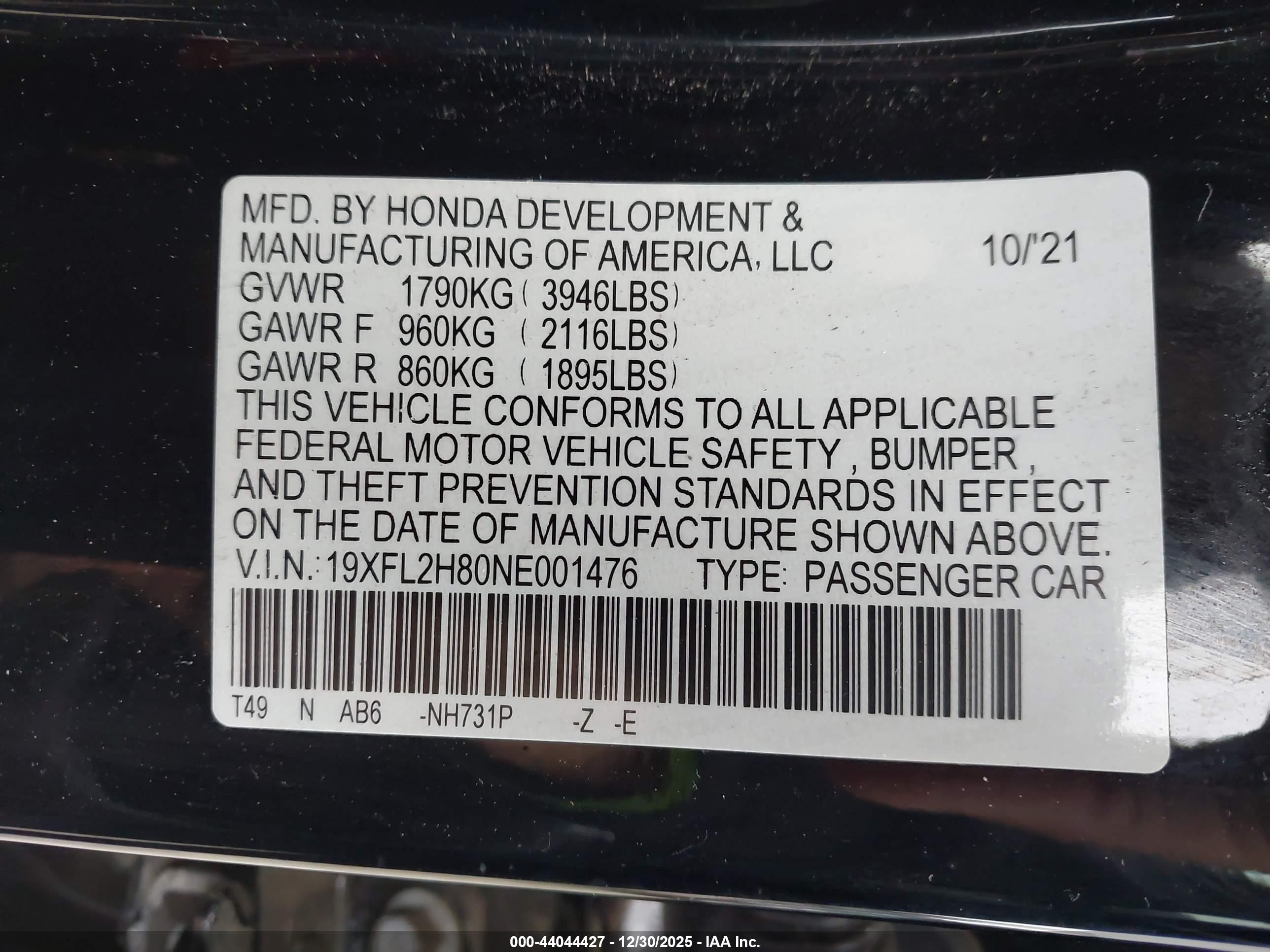 HONDA CIVIC image 9