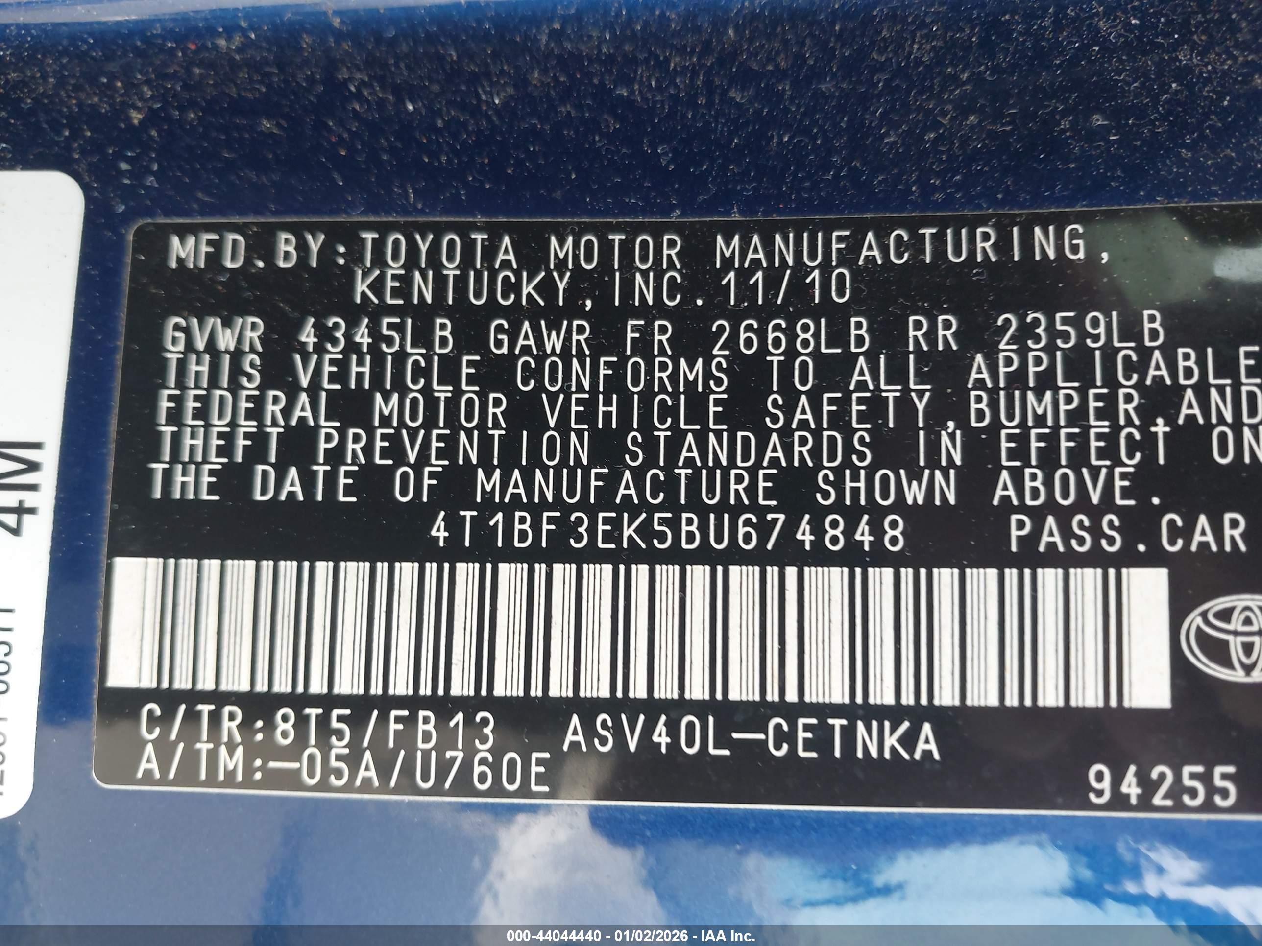 TOYOTA CAMRY image 9