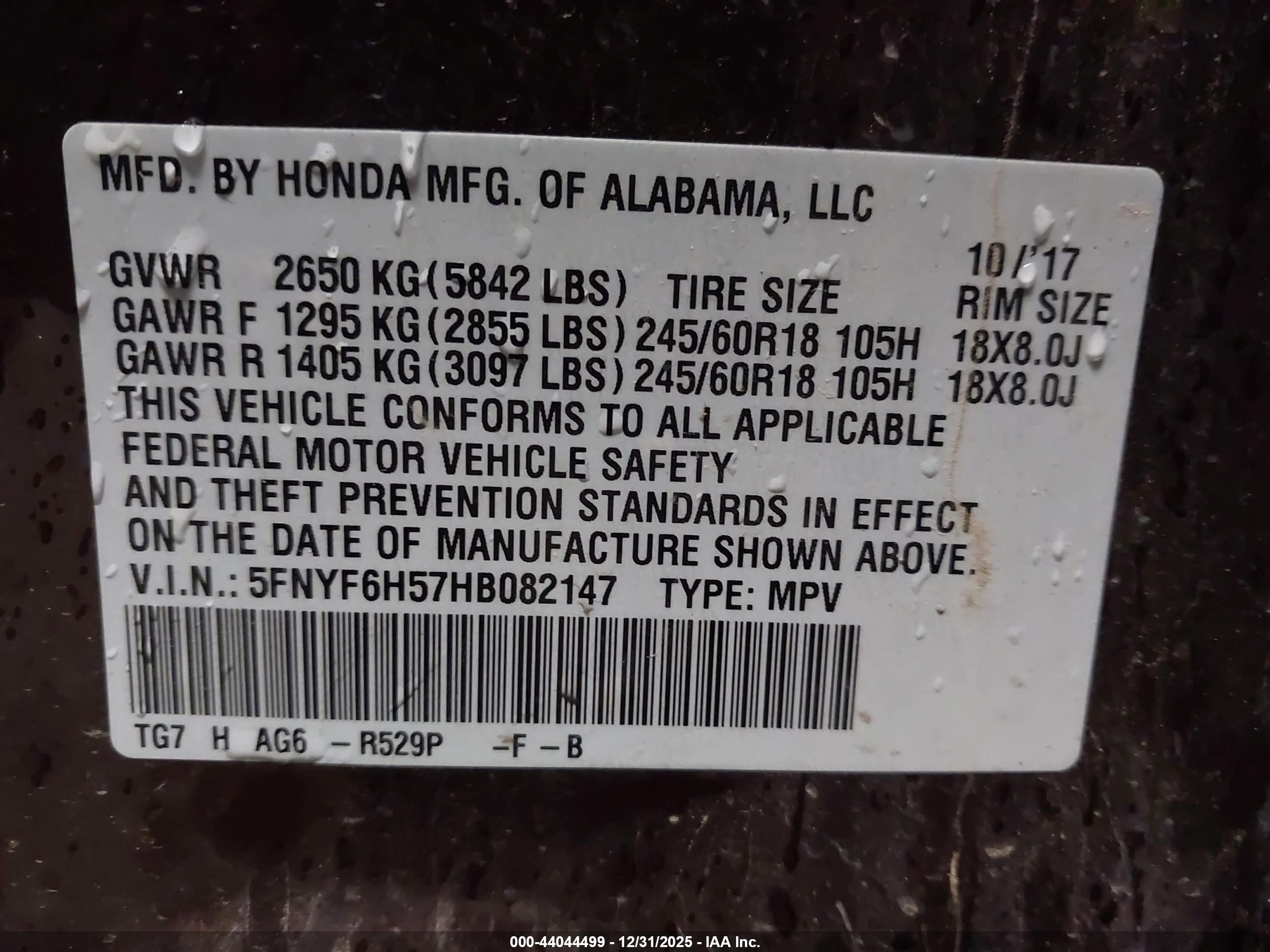 HONDA PILOT image 9