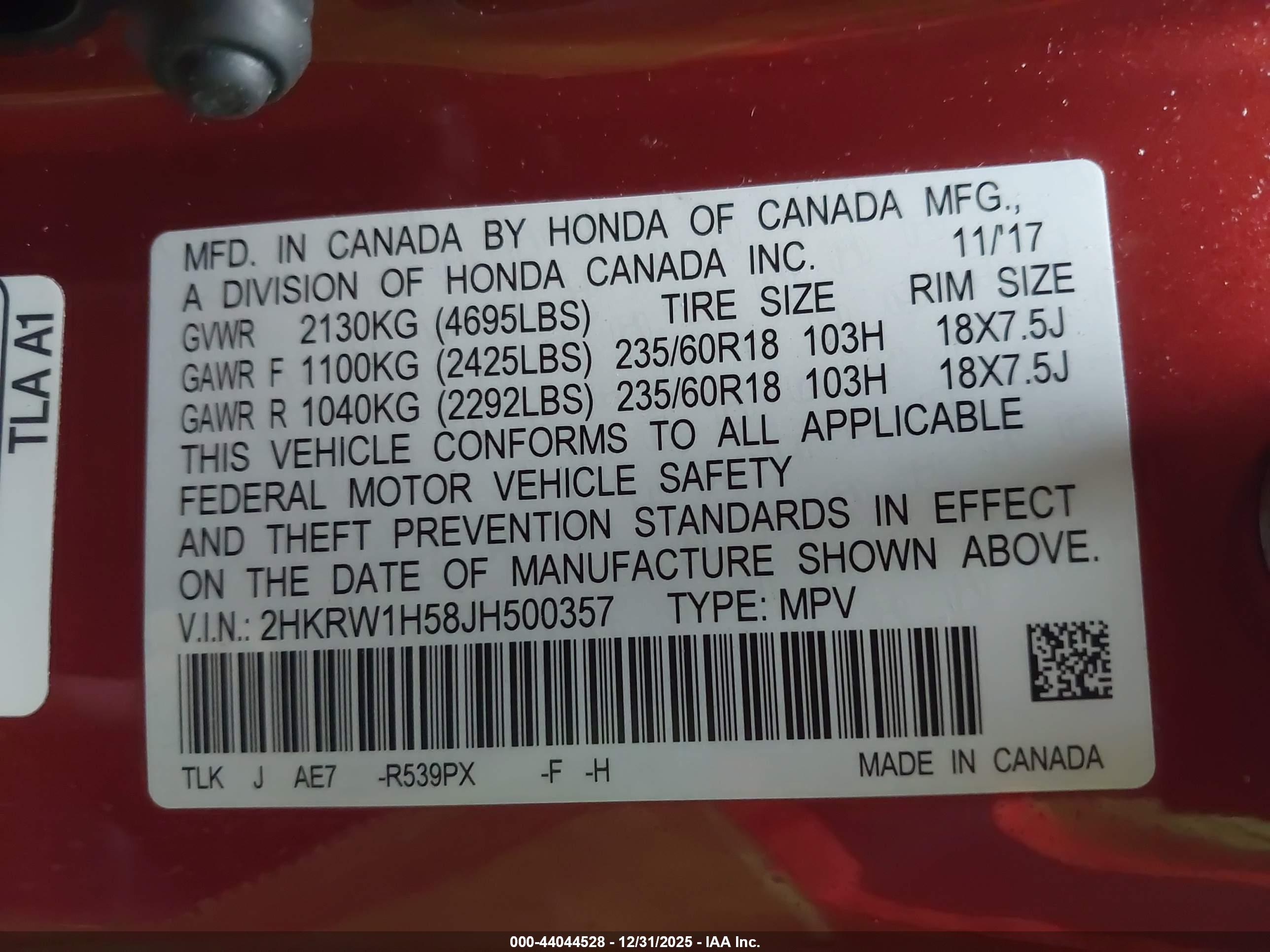 HONDA CR-V image 9