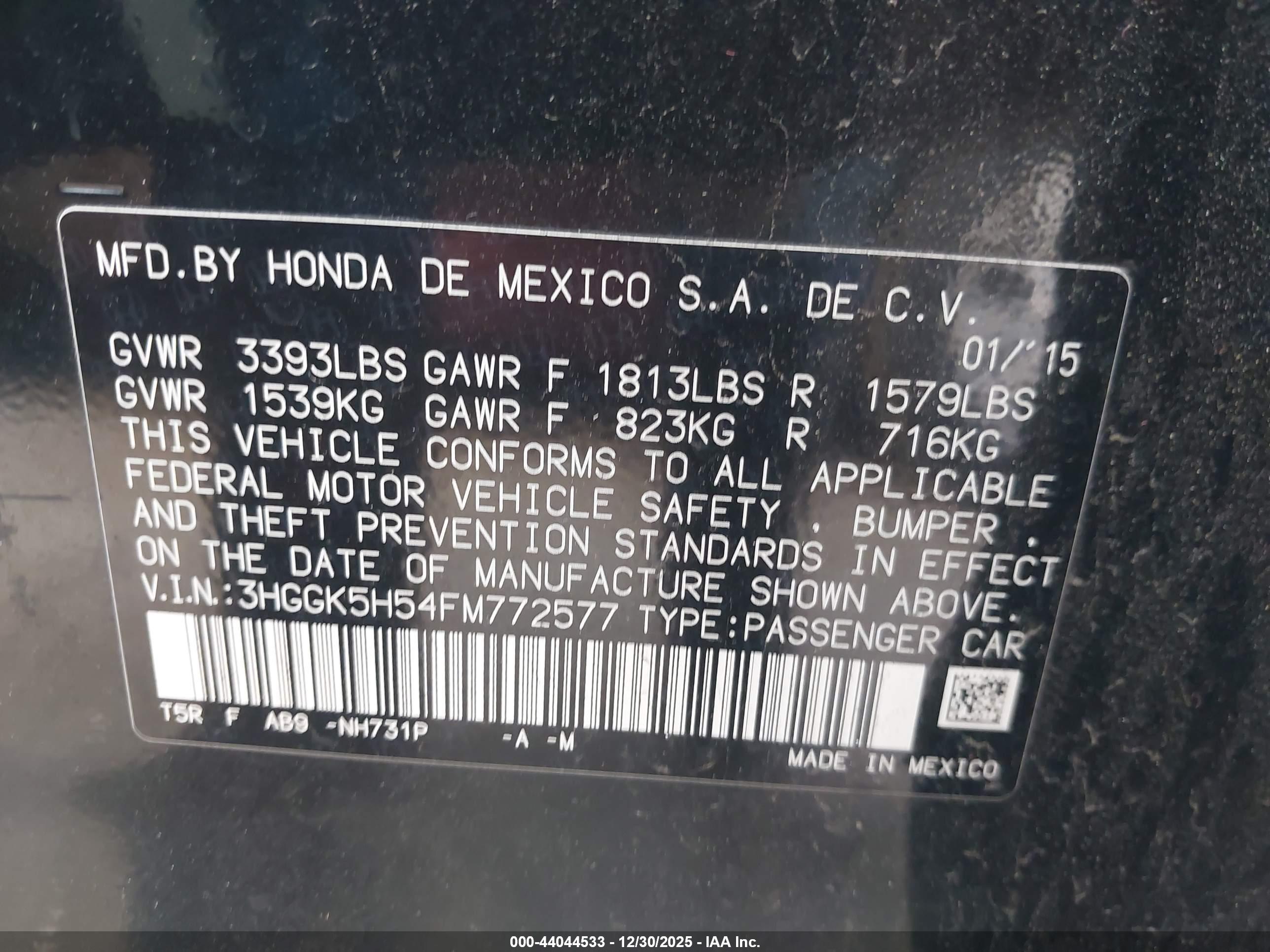 HONDA FIT image 9