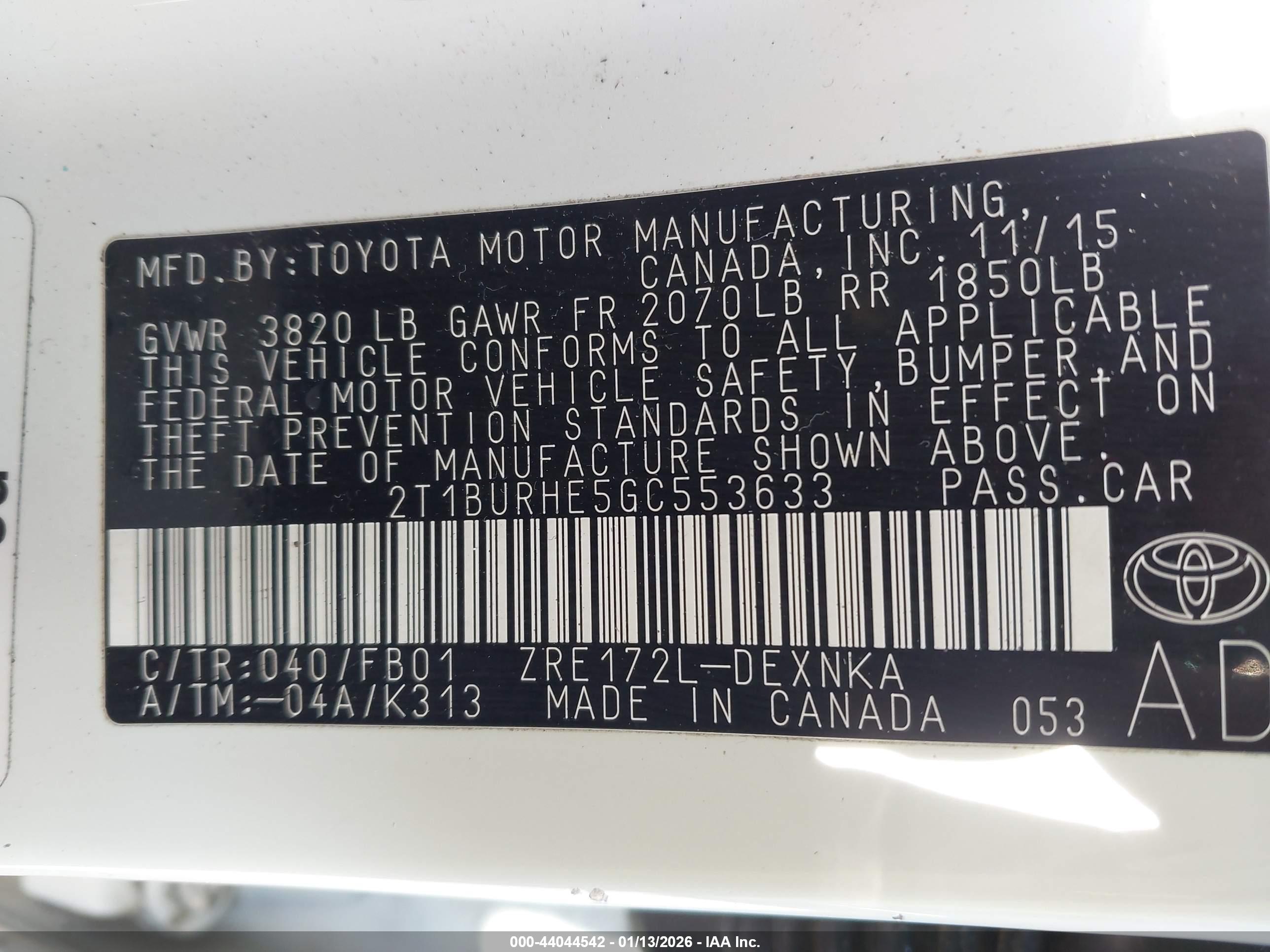 TOYOTA COROLLA image 9