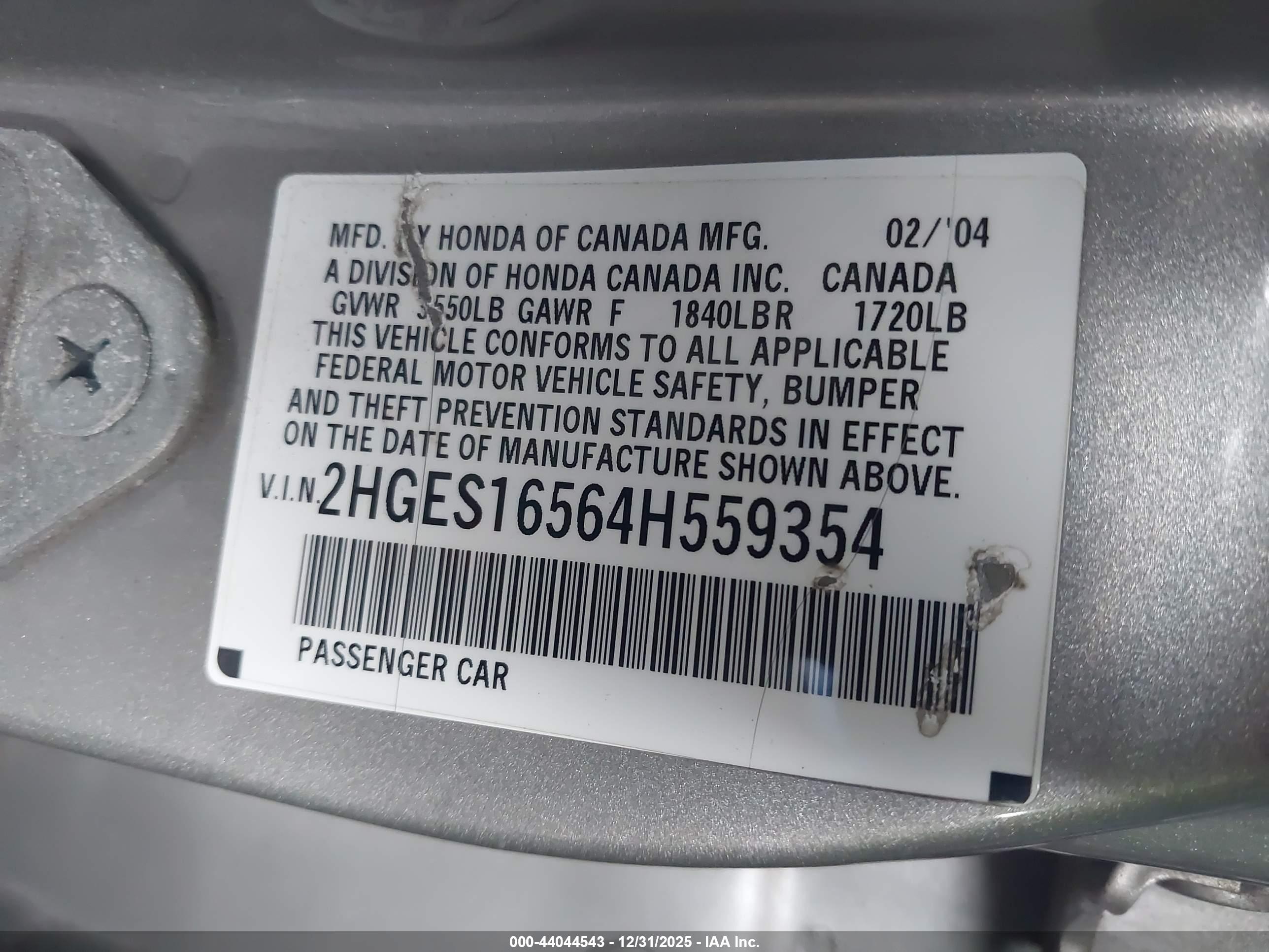 HONDA CIVIC image 9