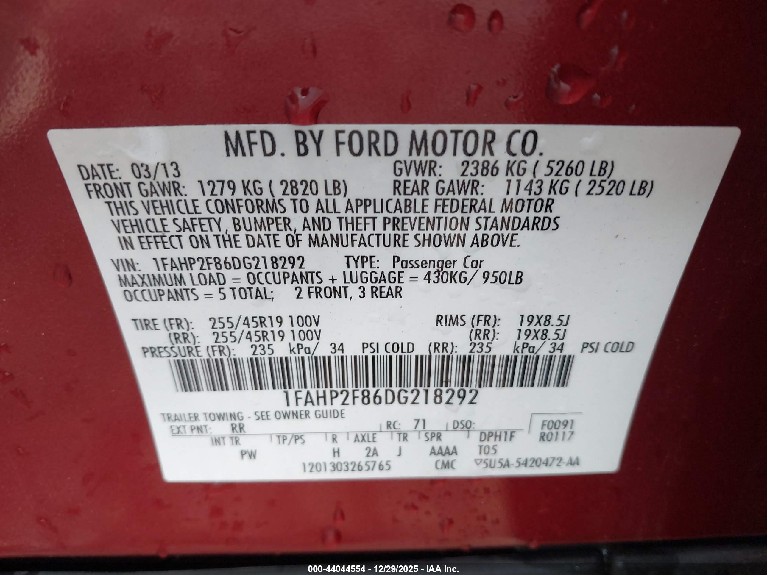 FORD TAURUS image 9