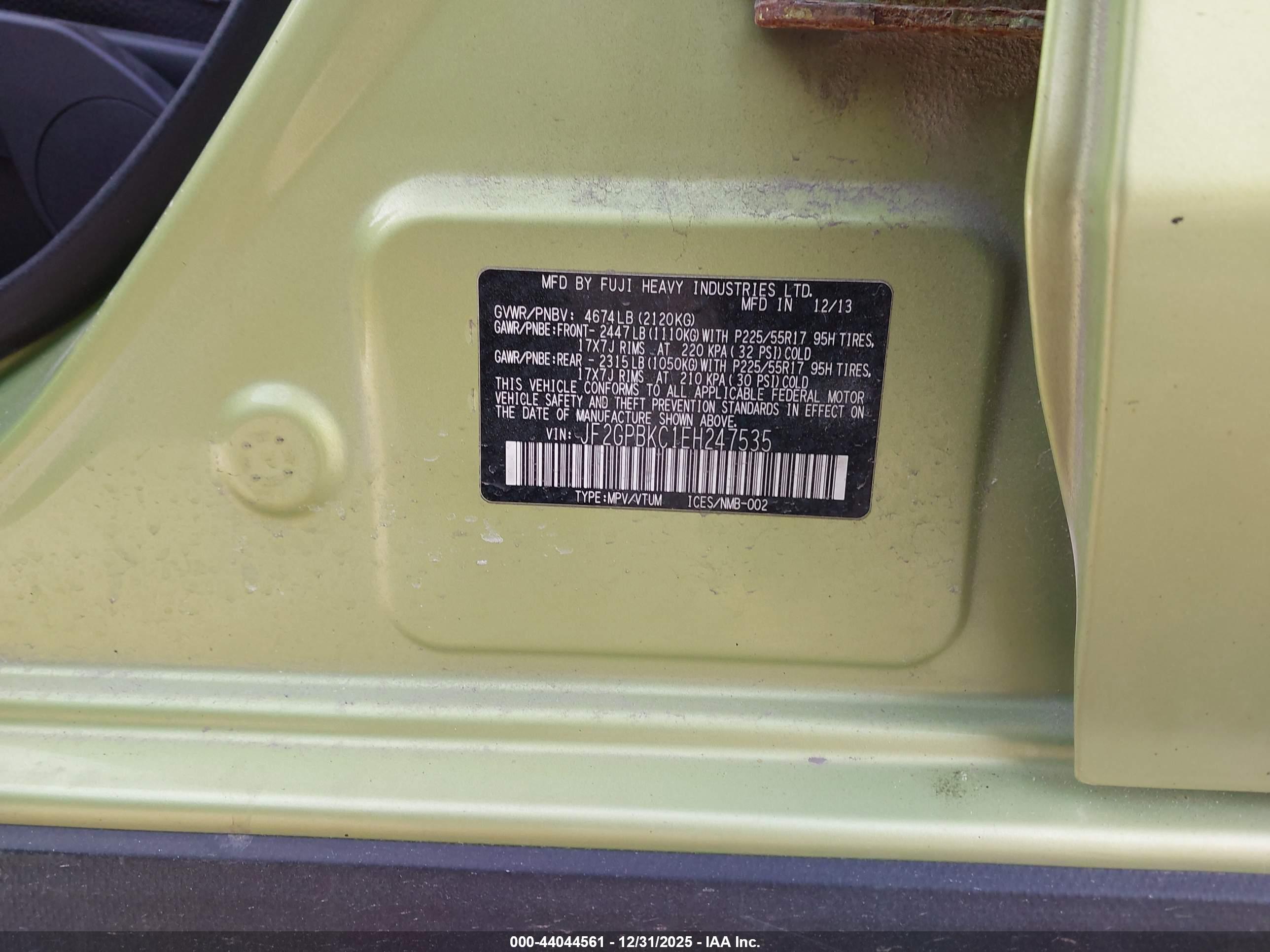 SUBARU XV image 9