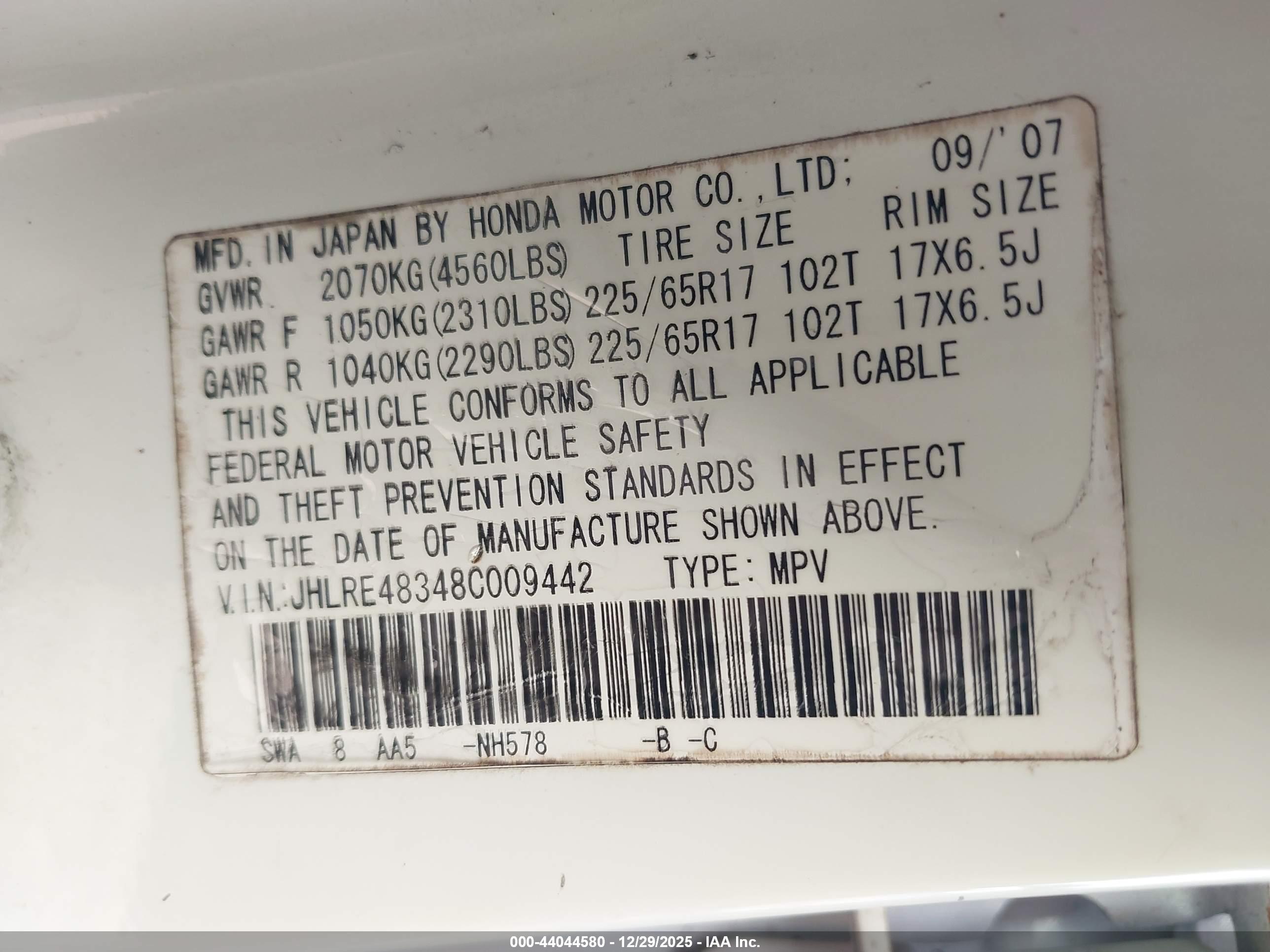 HONDA CR-V image 9